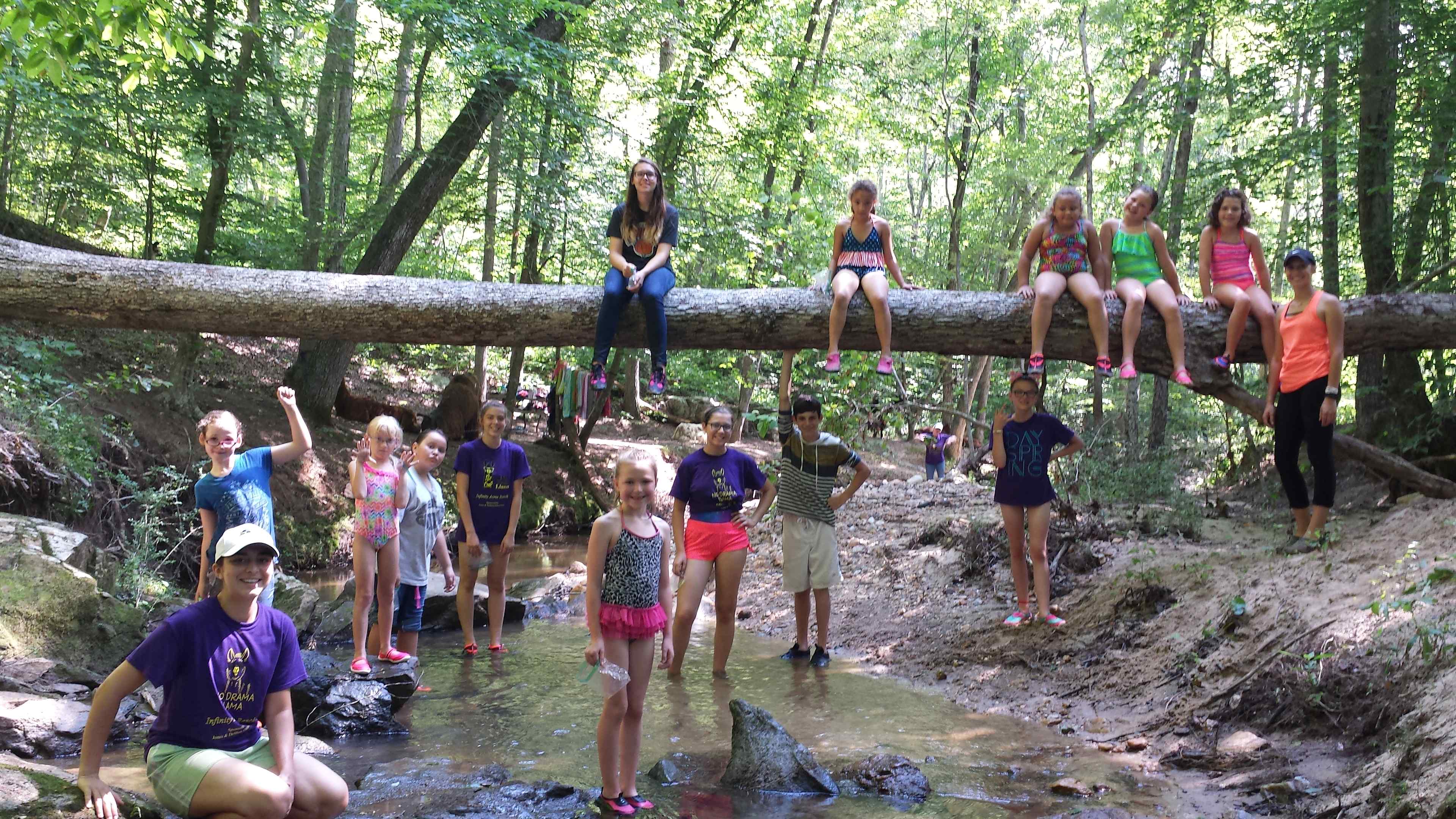 "Narnia" is the magical land where you can be a kid again! Catching crawdads, climbing trees & splashing in the creek. 
