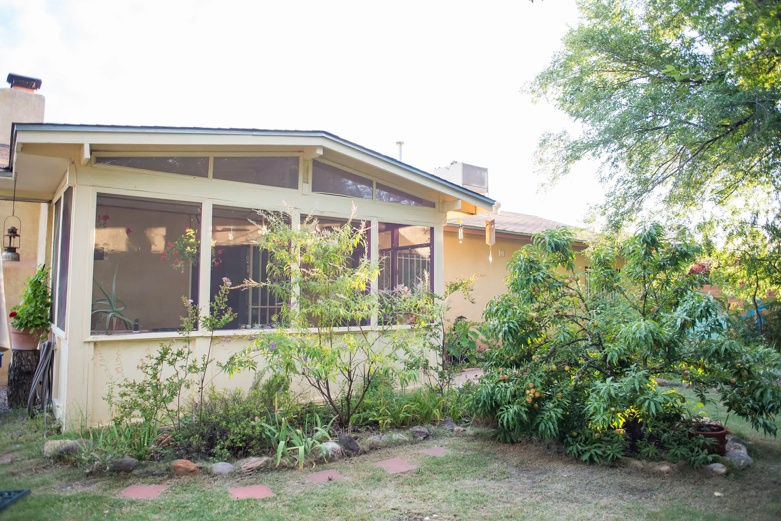 Facilities and a screened in porch available at the house.