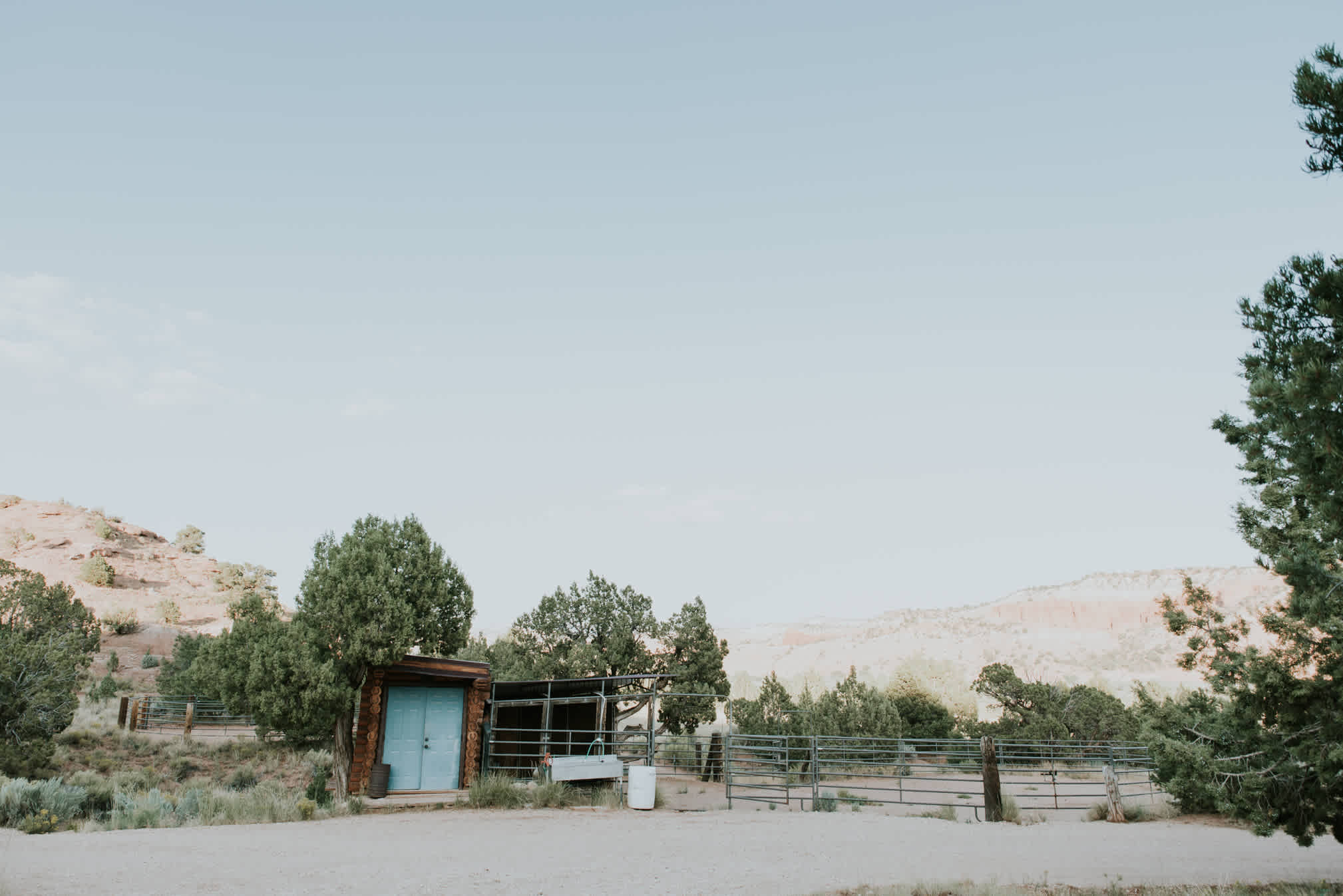 Horses are welcome with a tack shed! There's also a sink for cleaning dishes (always a welcome addition to any campground)
