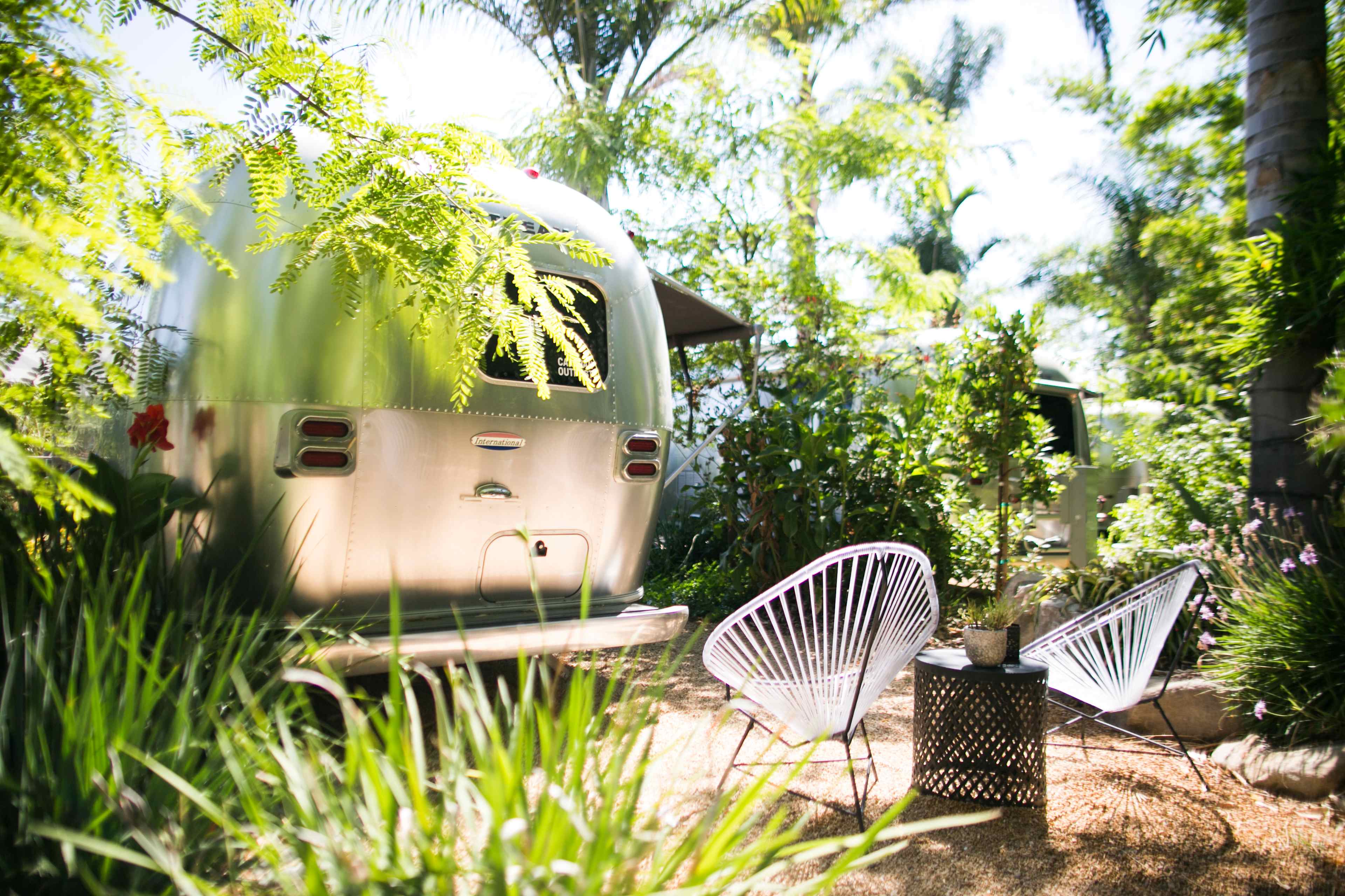 Every Airstream offers a semi private outside seating area if you didn't want you sit at the communal table