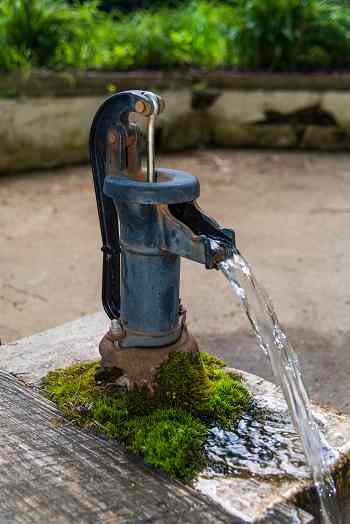 Drink water from the Healing Spring, discovered in 1883