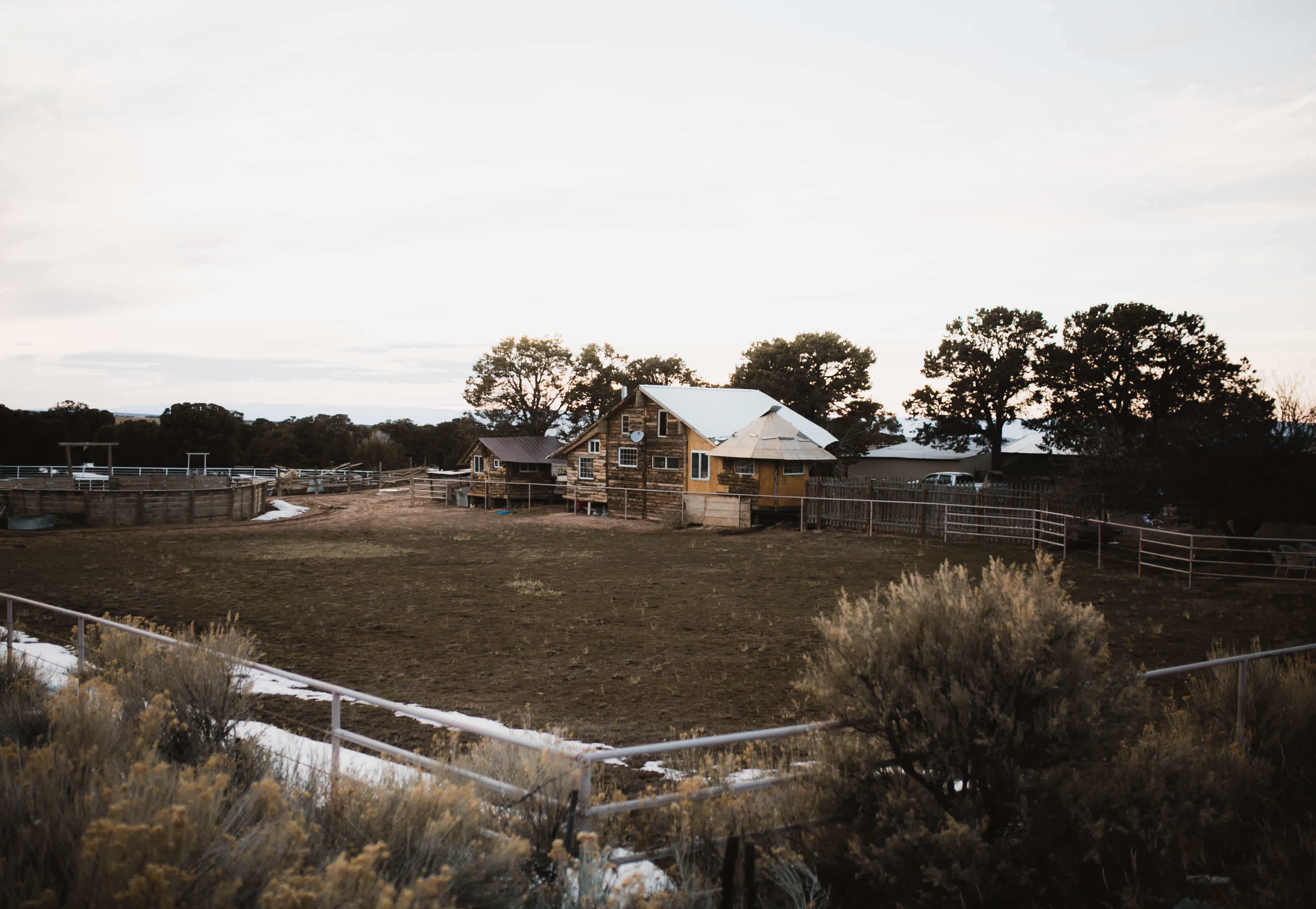a view of the ranch from the road
