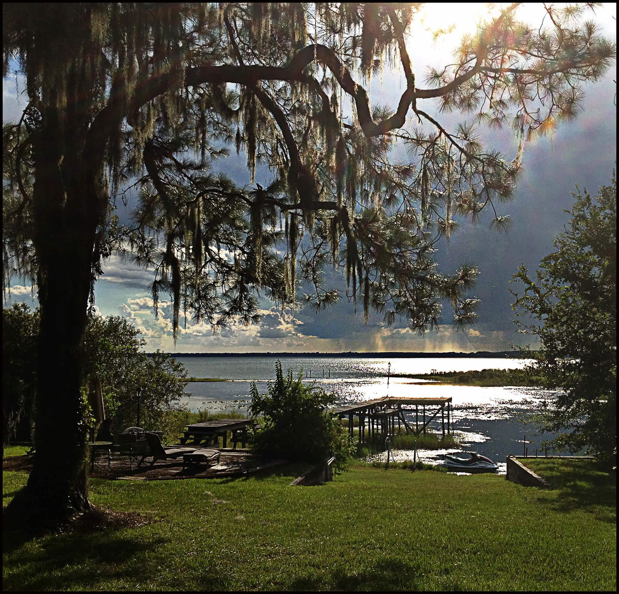 I love watching the summer storms on the lake