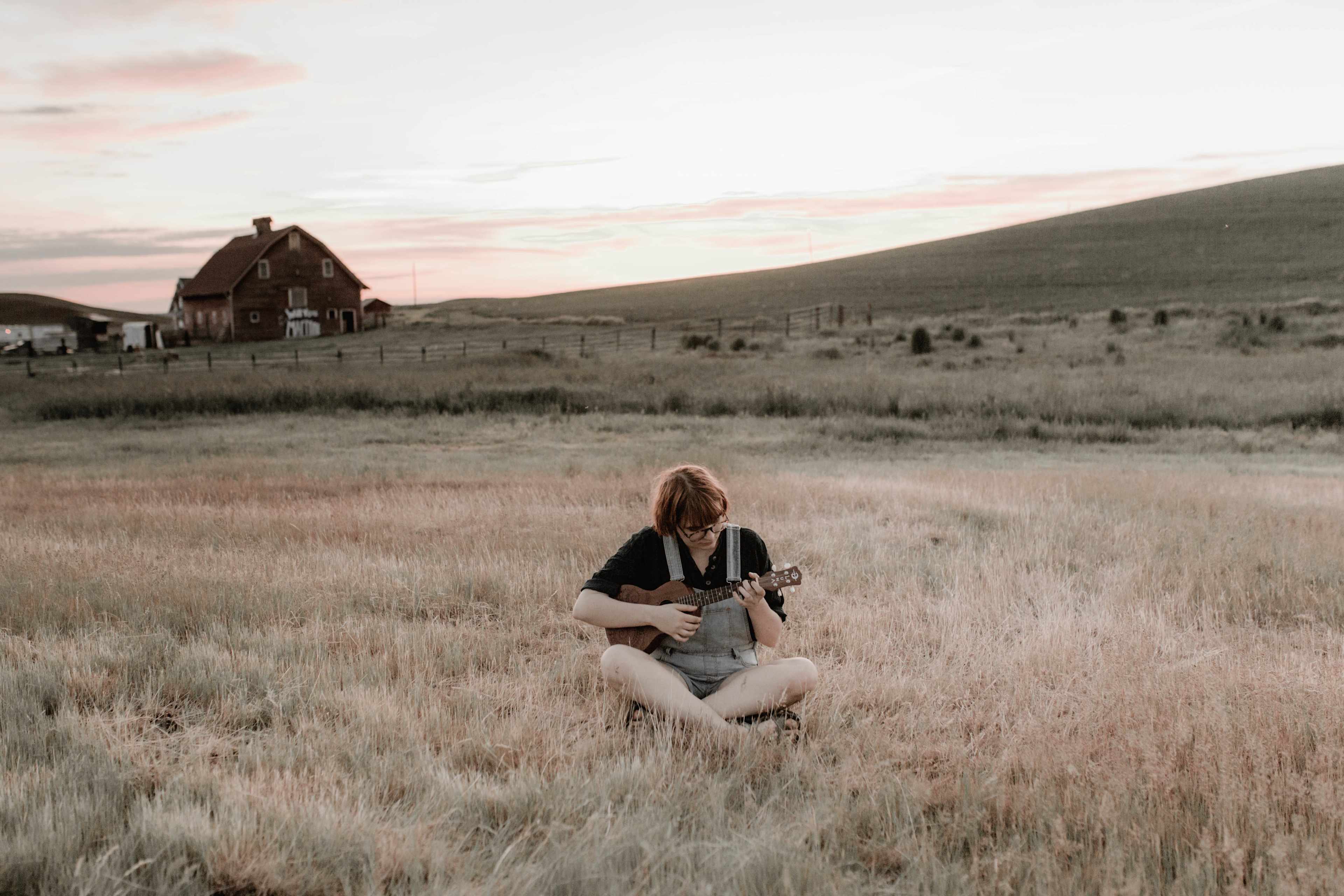 Playing my ukulele as the sun set behind me... can't think of a better way to spend the evening.