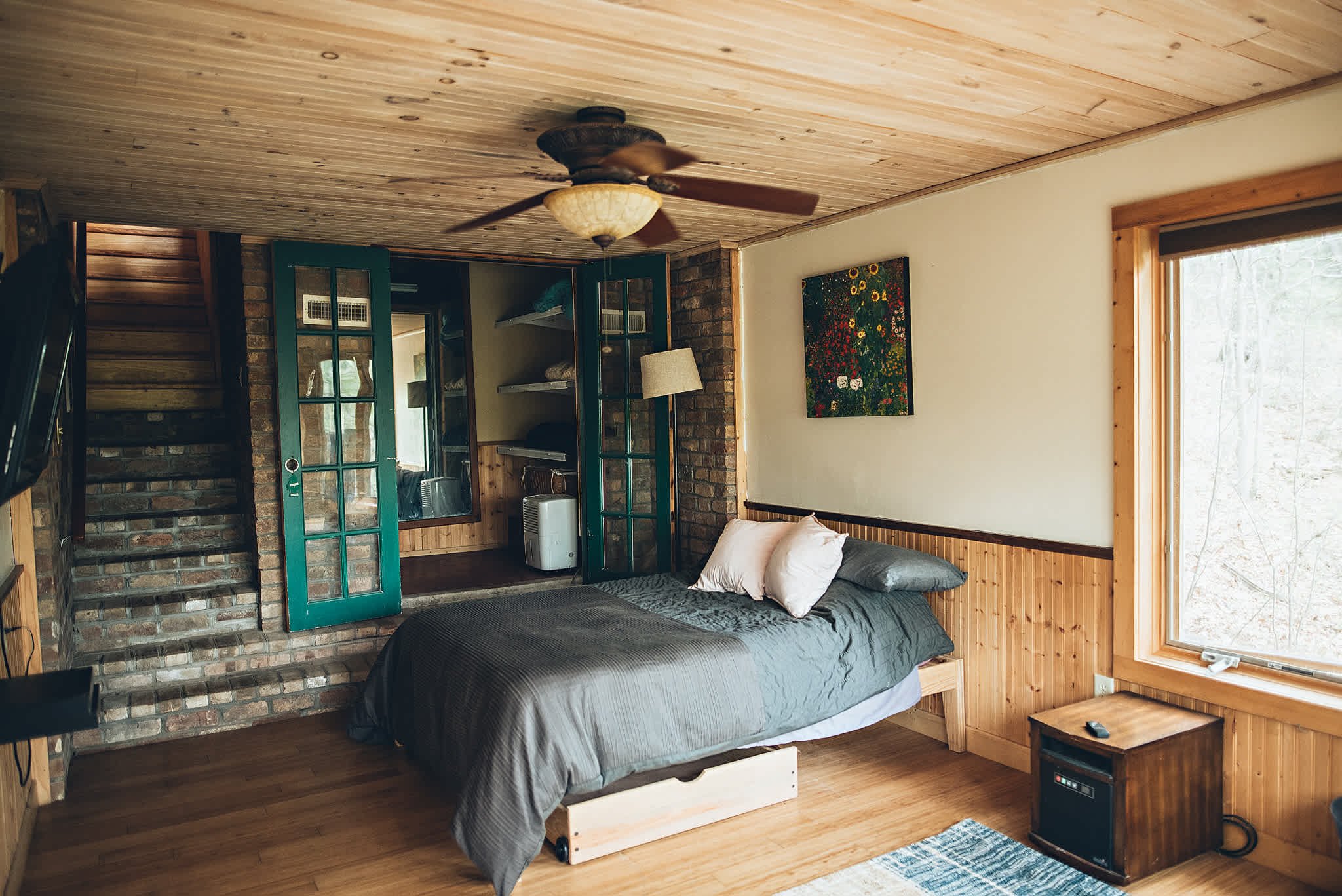 Basement bedroom