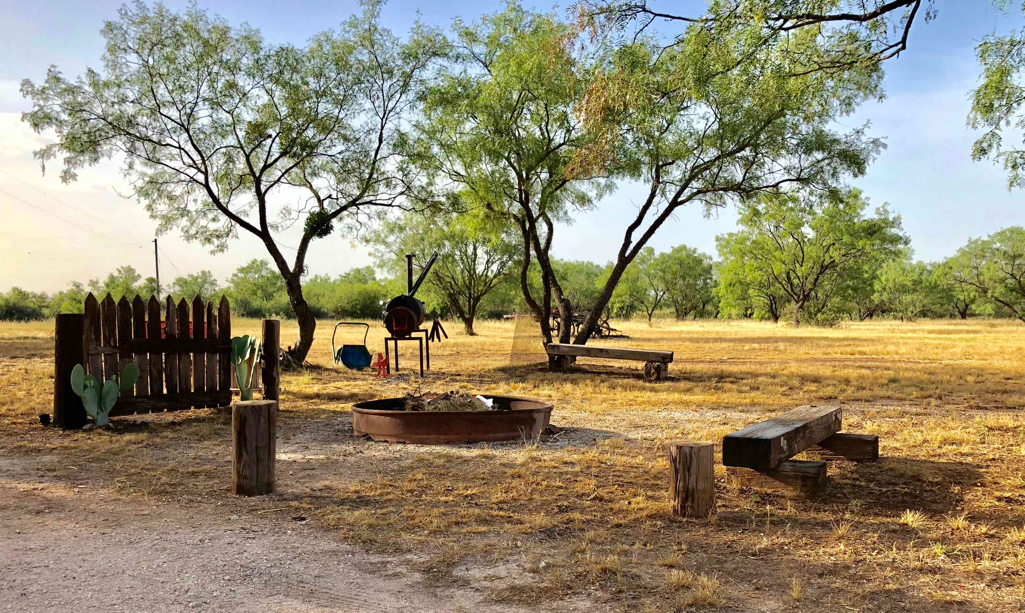 Fire pit and BBQ area