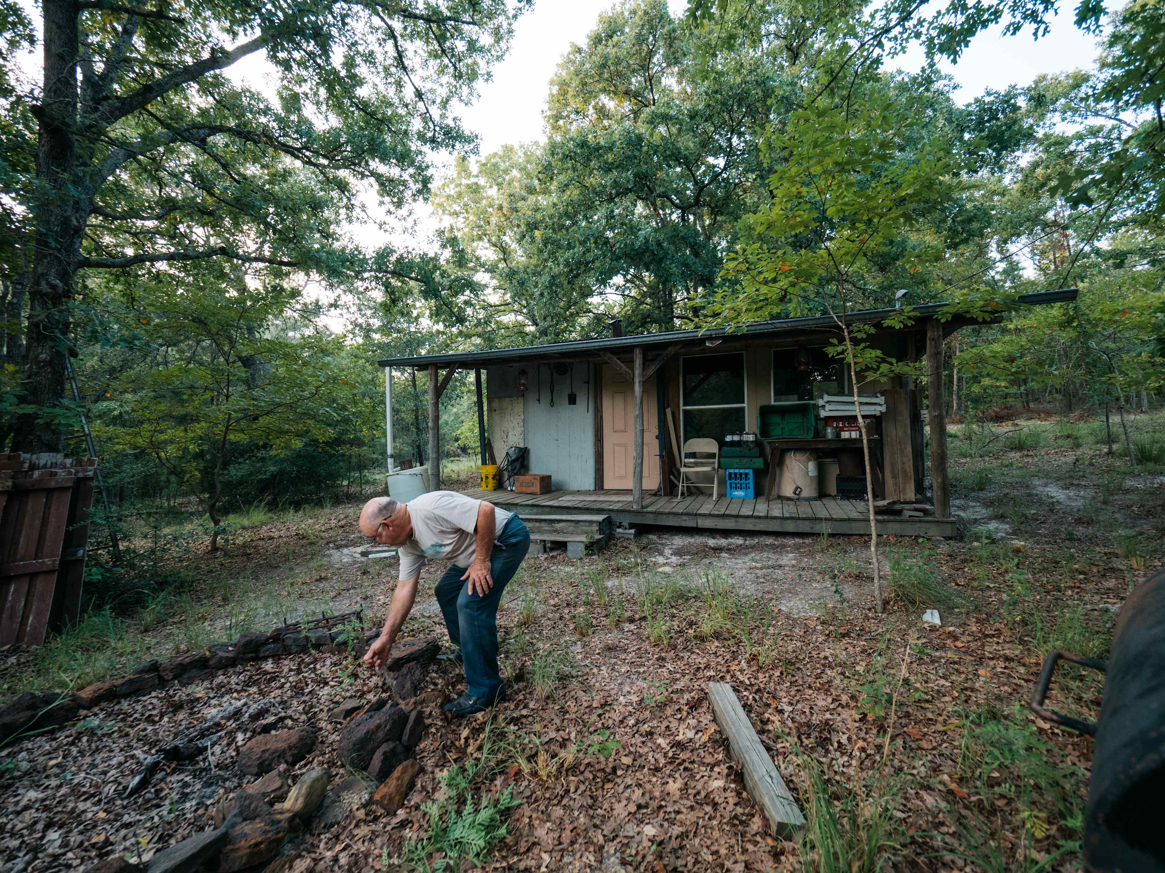 A little shack tucked back into the woods. Alan comes out here himself when he wants to get away. Could be a good "intro to camping" since you're really out there, but still have some amenities