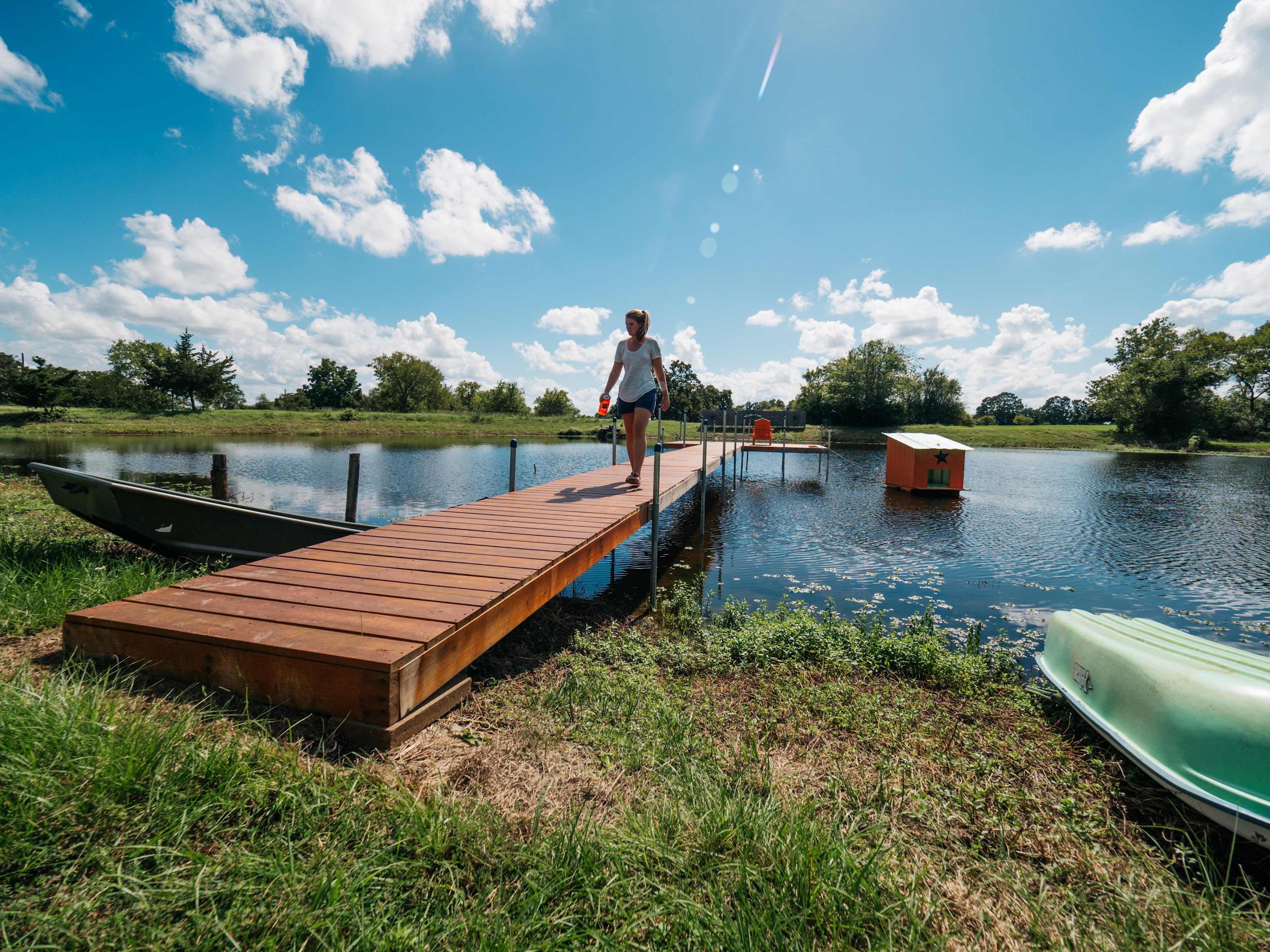 A new dock is up at the lake
