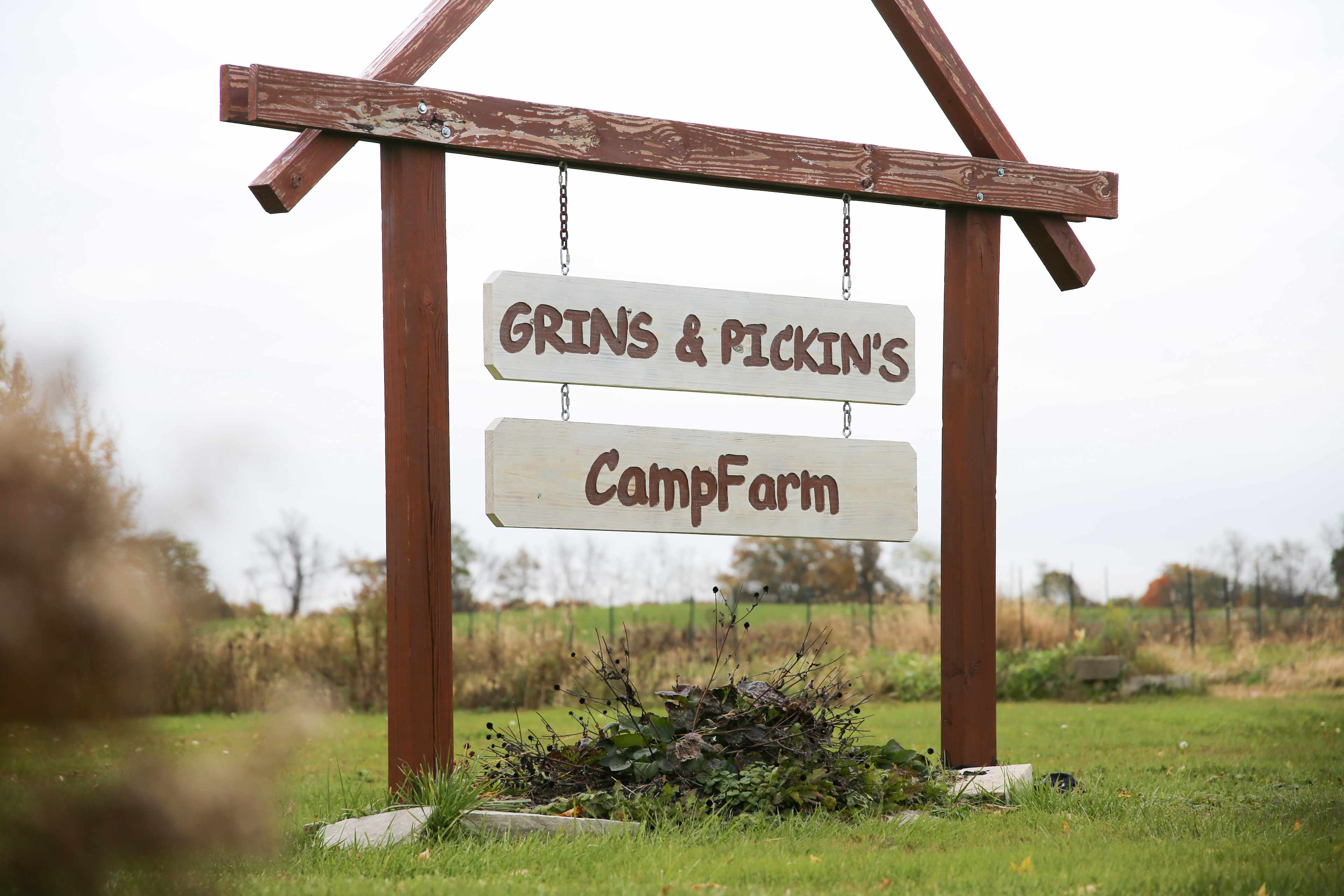 The campground is well marked with this lovely sign. 