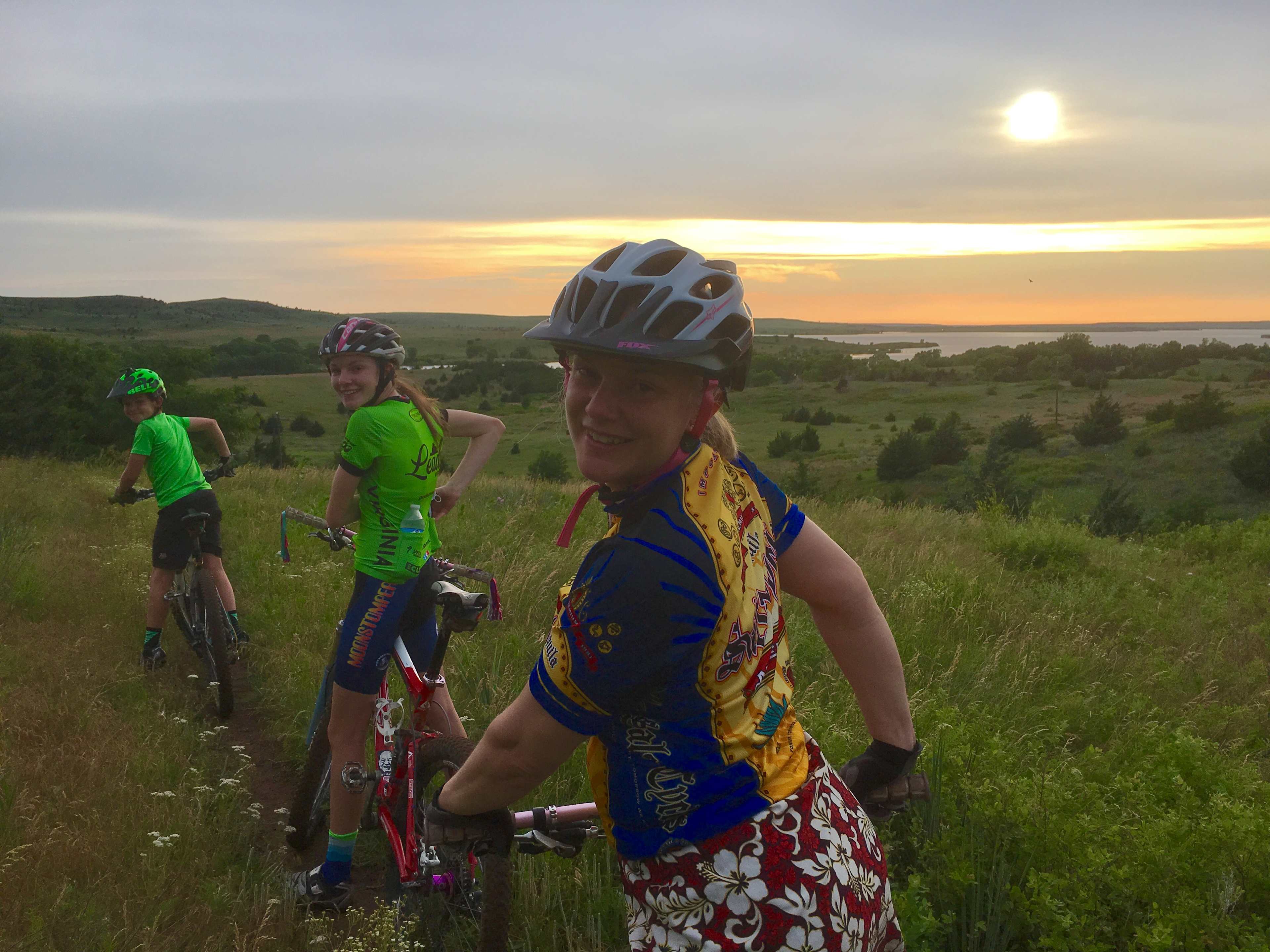Fun mountain bike trails and beautiful skies