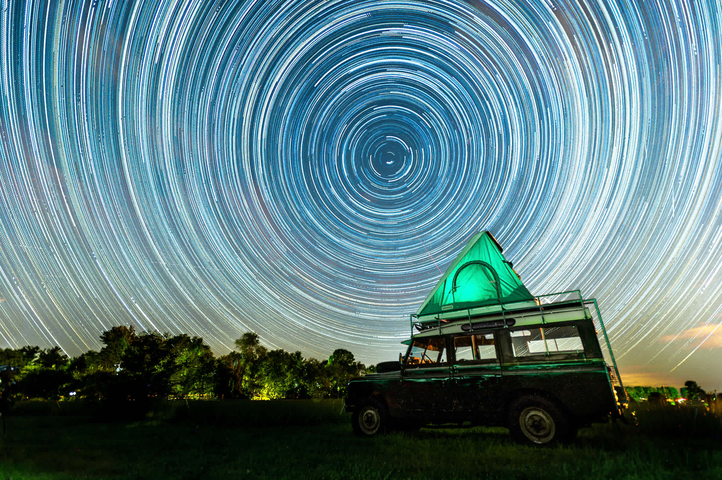 Sleeping under the stars