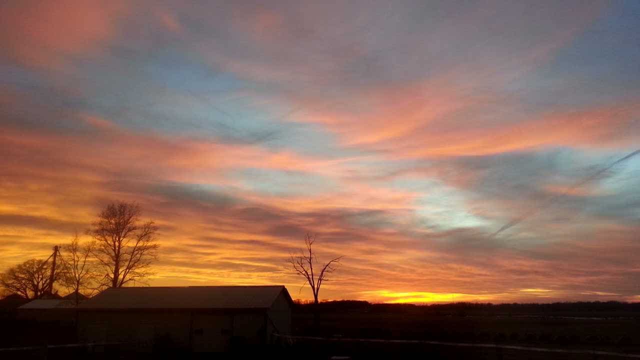 One of the many stunning sunsets at the property.  