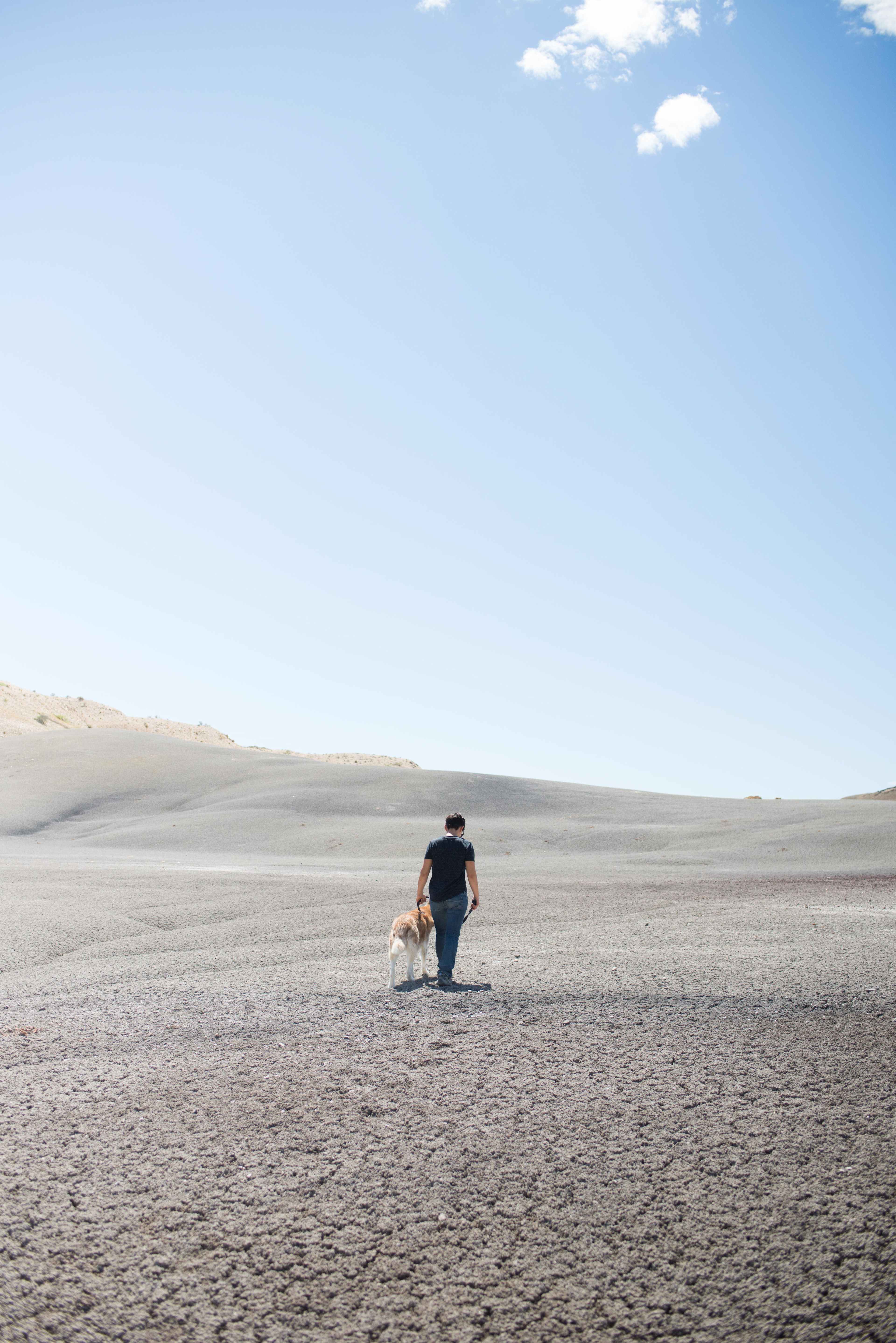 There are parts of the desert that are composed of ancient volcanic ash