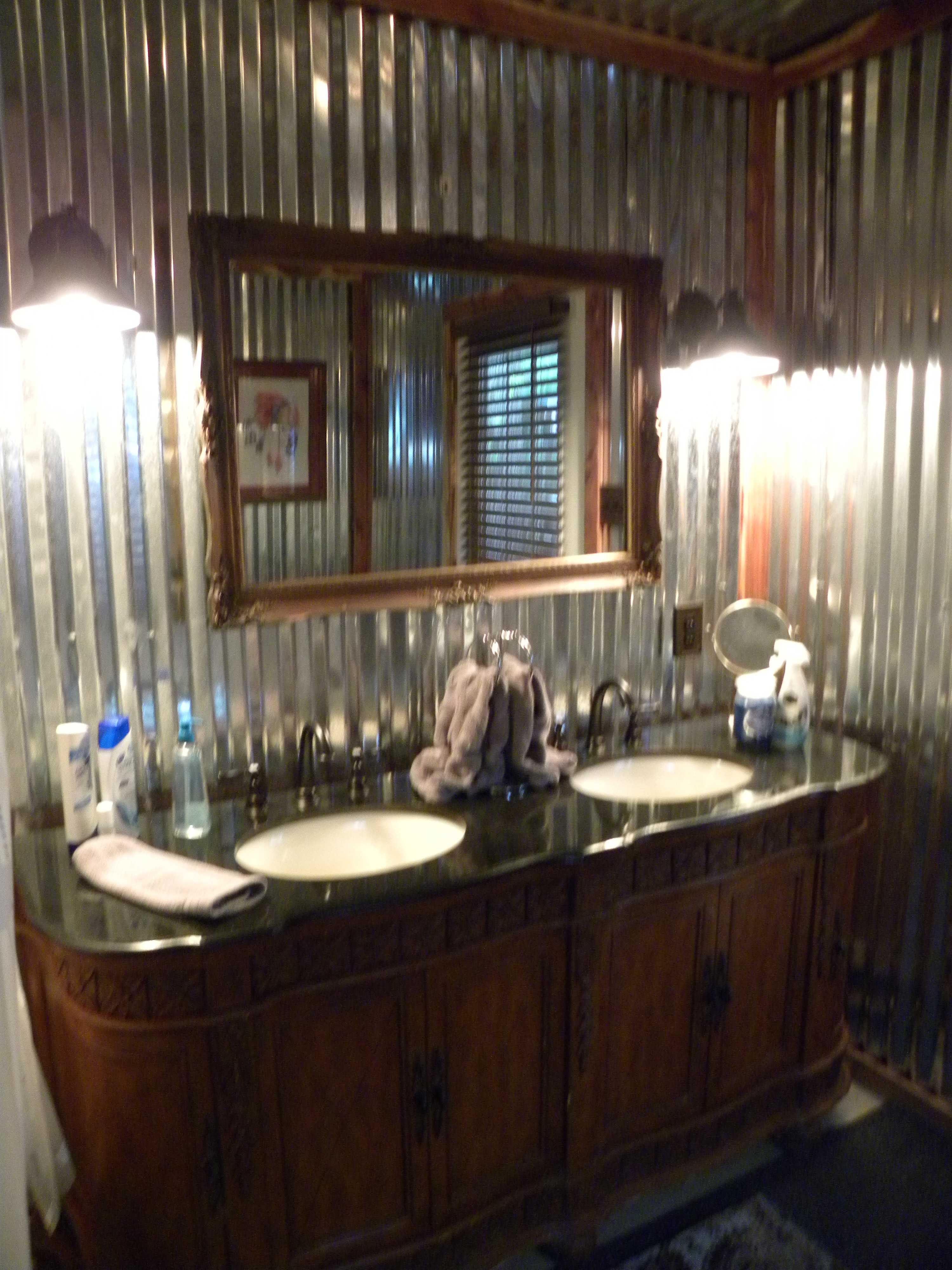 The furnishings are beautiful to inspire relaxation and there is shampoo, bath bombs, cream rinse-towels galore...anything you may have forgotten