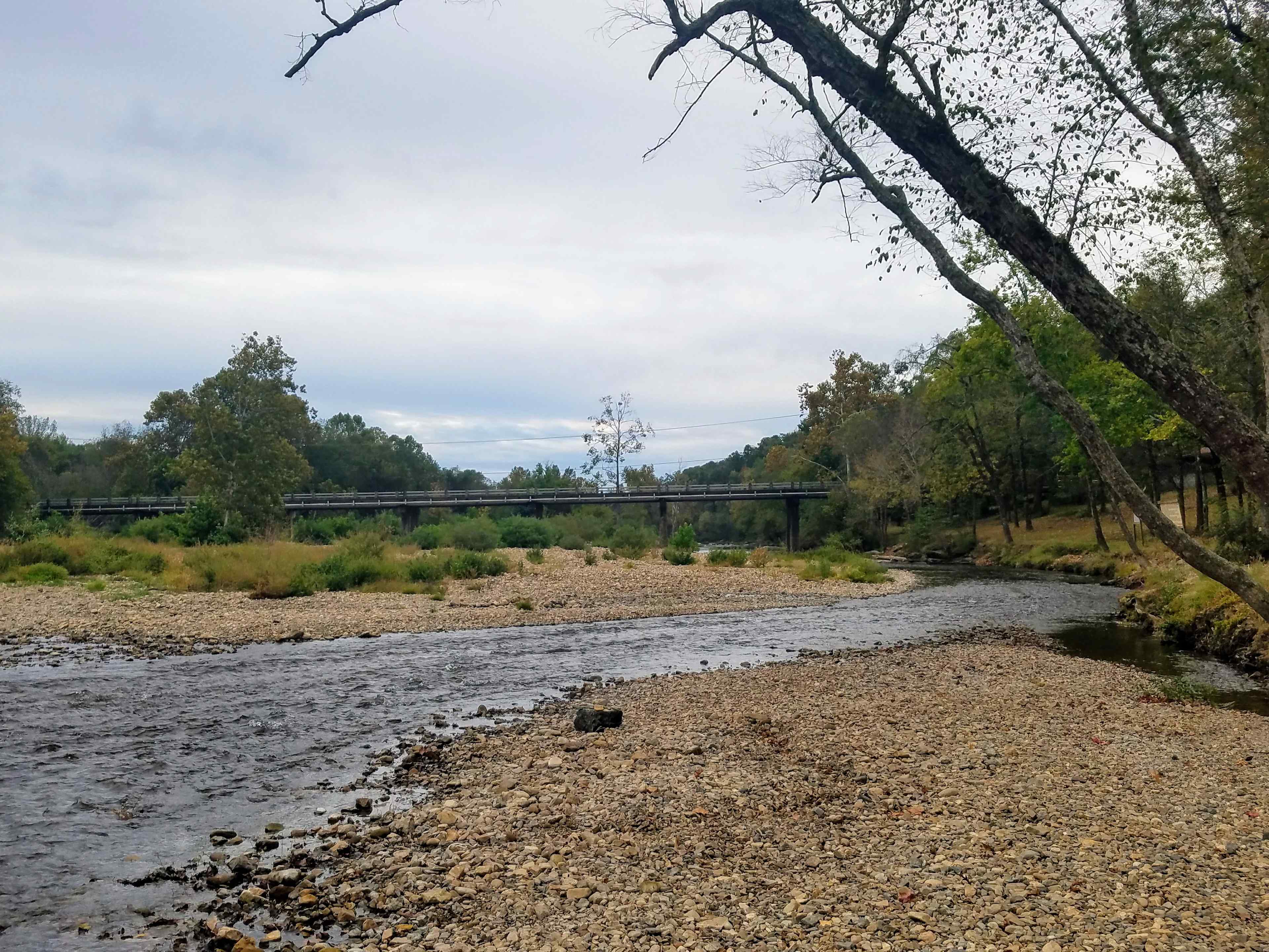 Put your camp chair in the water on the gravel bar.