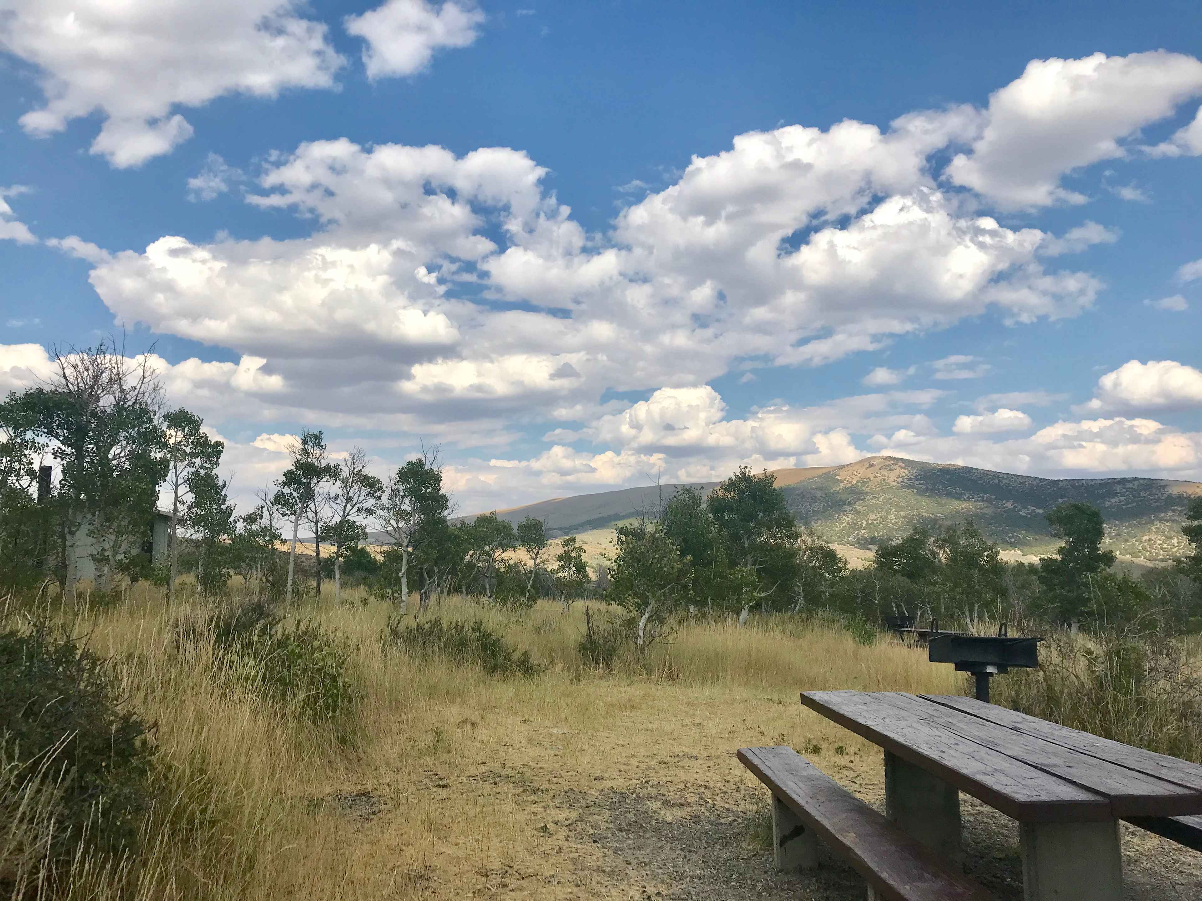 View looking to the east from the campground.