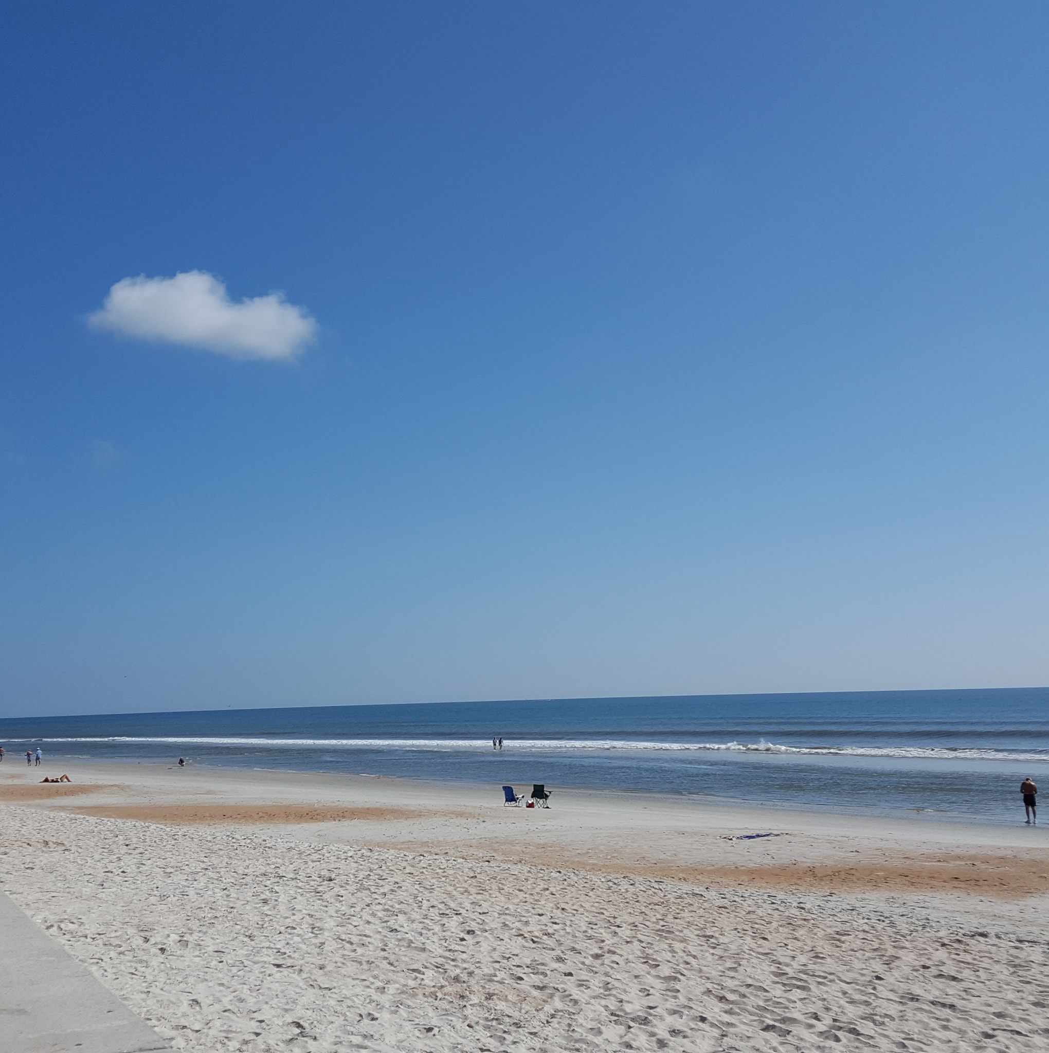 Walking distance to the beach. White sand, gentle surf and a long pier await you.