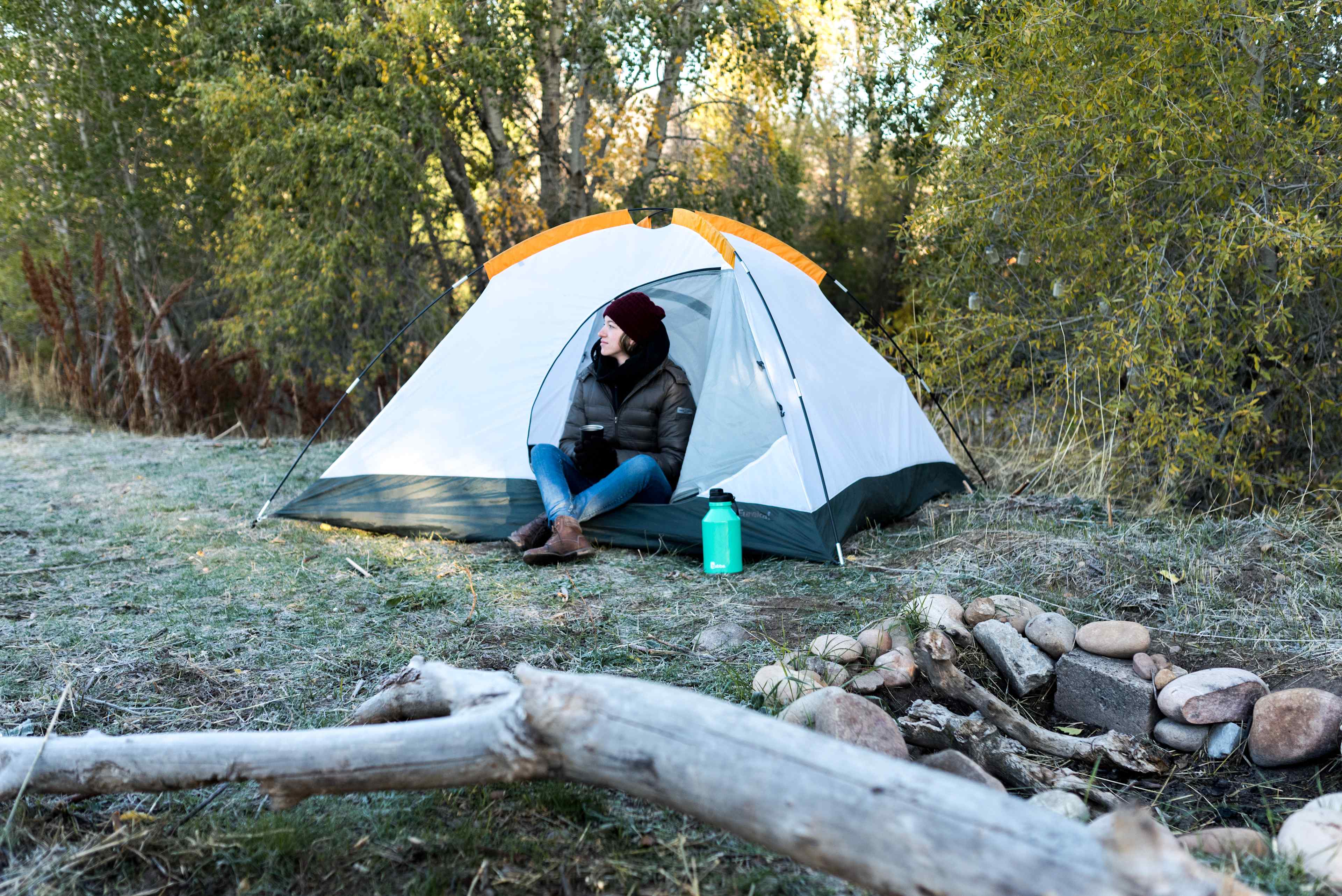 Such a cute campsite down by the creek! It was dried up for the winter when we got here, but would be heavenly to fall asleep to in the spring or summer!