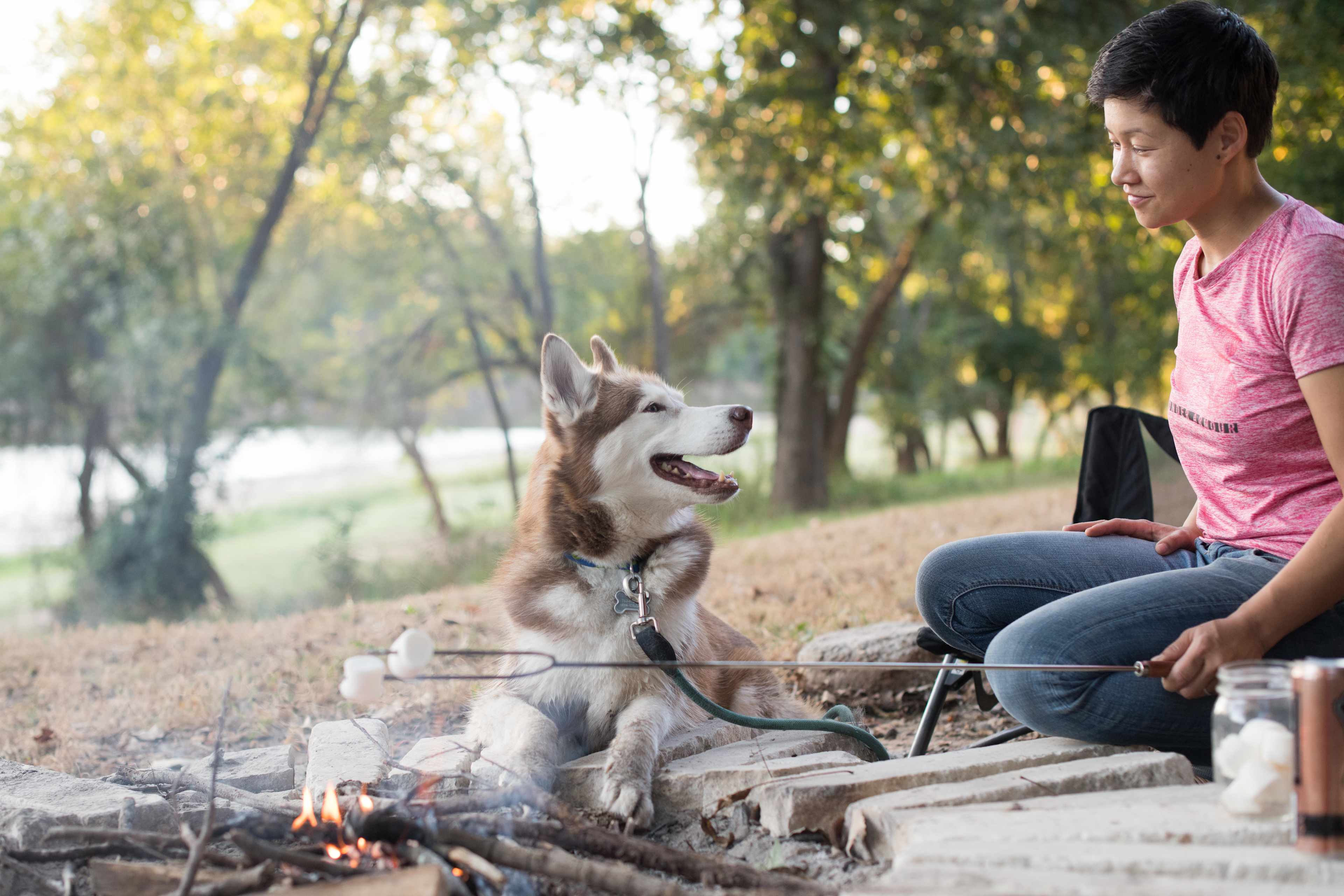 It wouldn't be a camping trip without some roasted marshmallows!