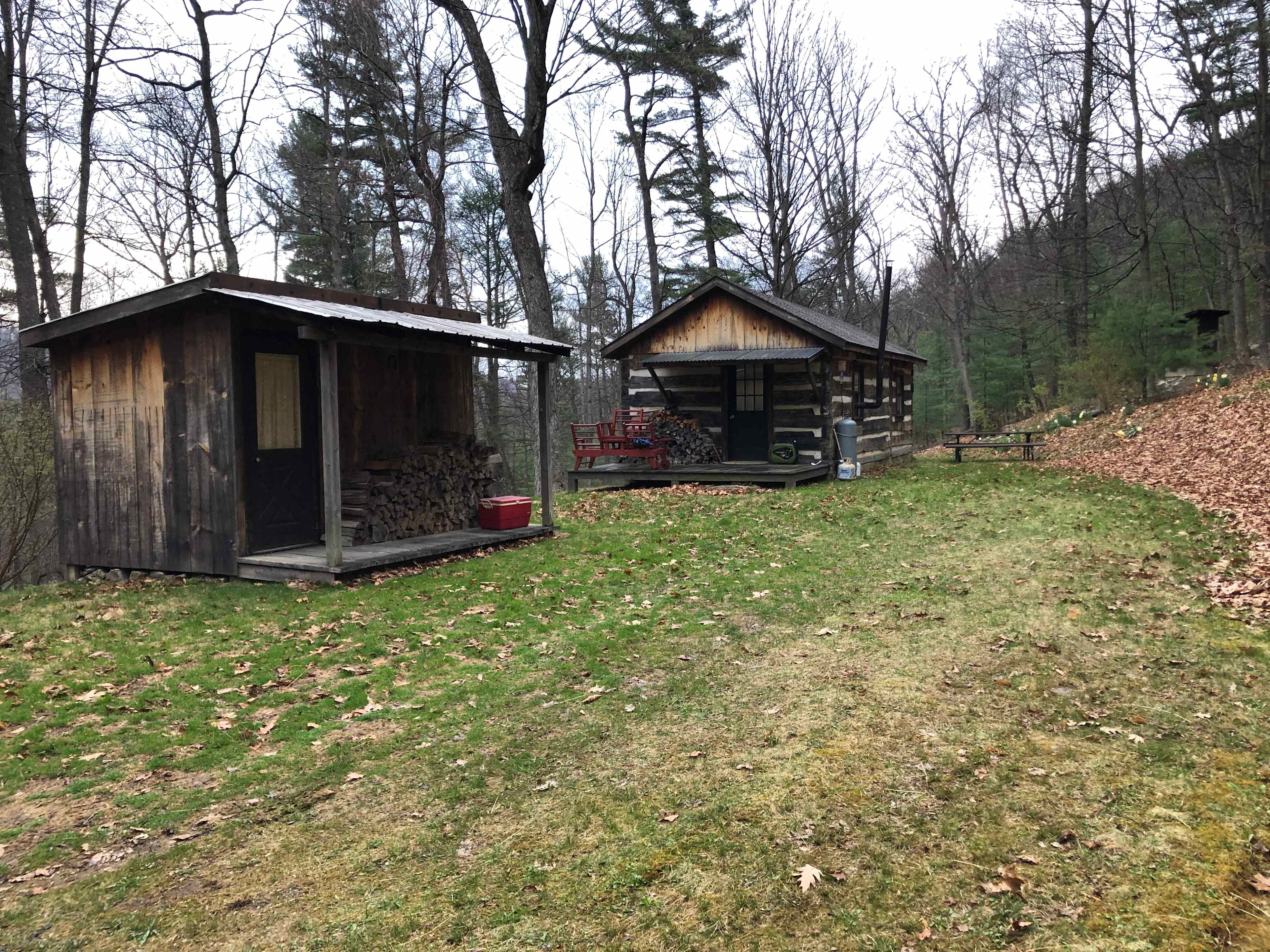 cleared flat area