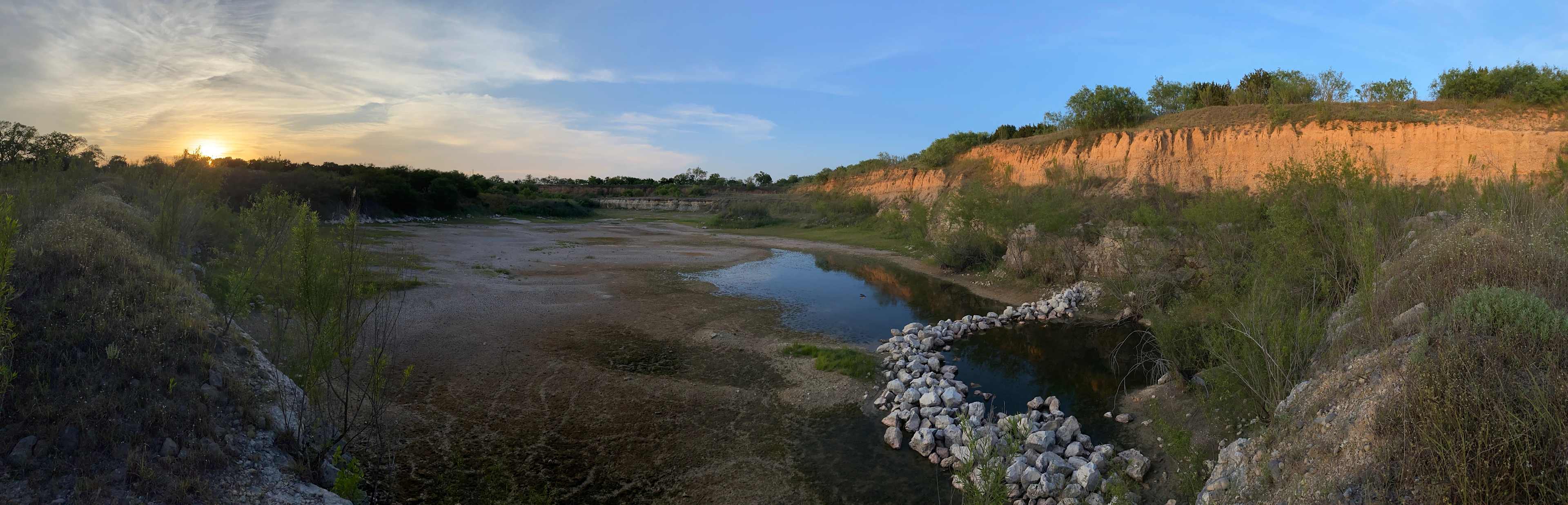 The pond in the Nature Preserve at sunset