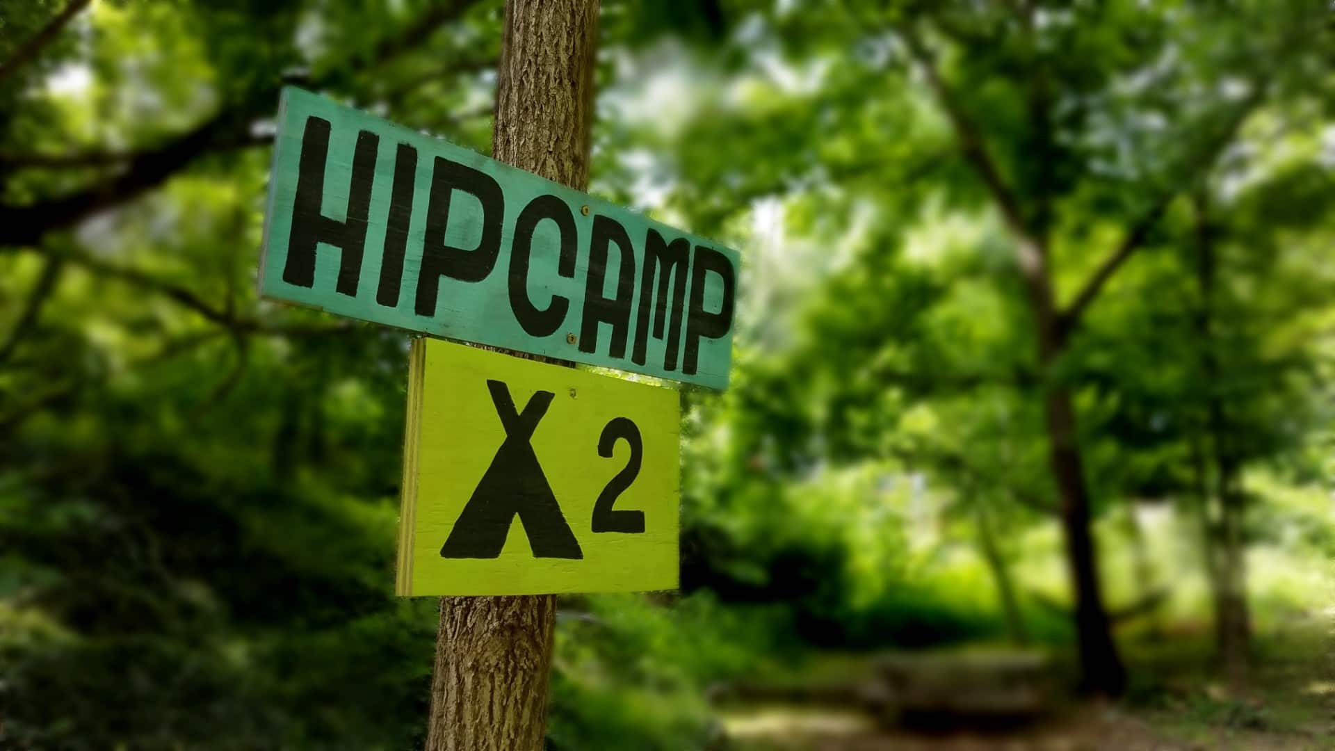 Look for this sign to find your site! We've got more sites listed on other platforms, so be sure you're setting up in the right spot.