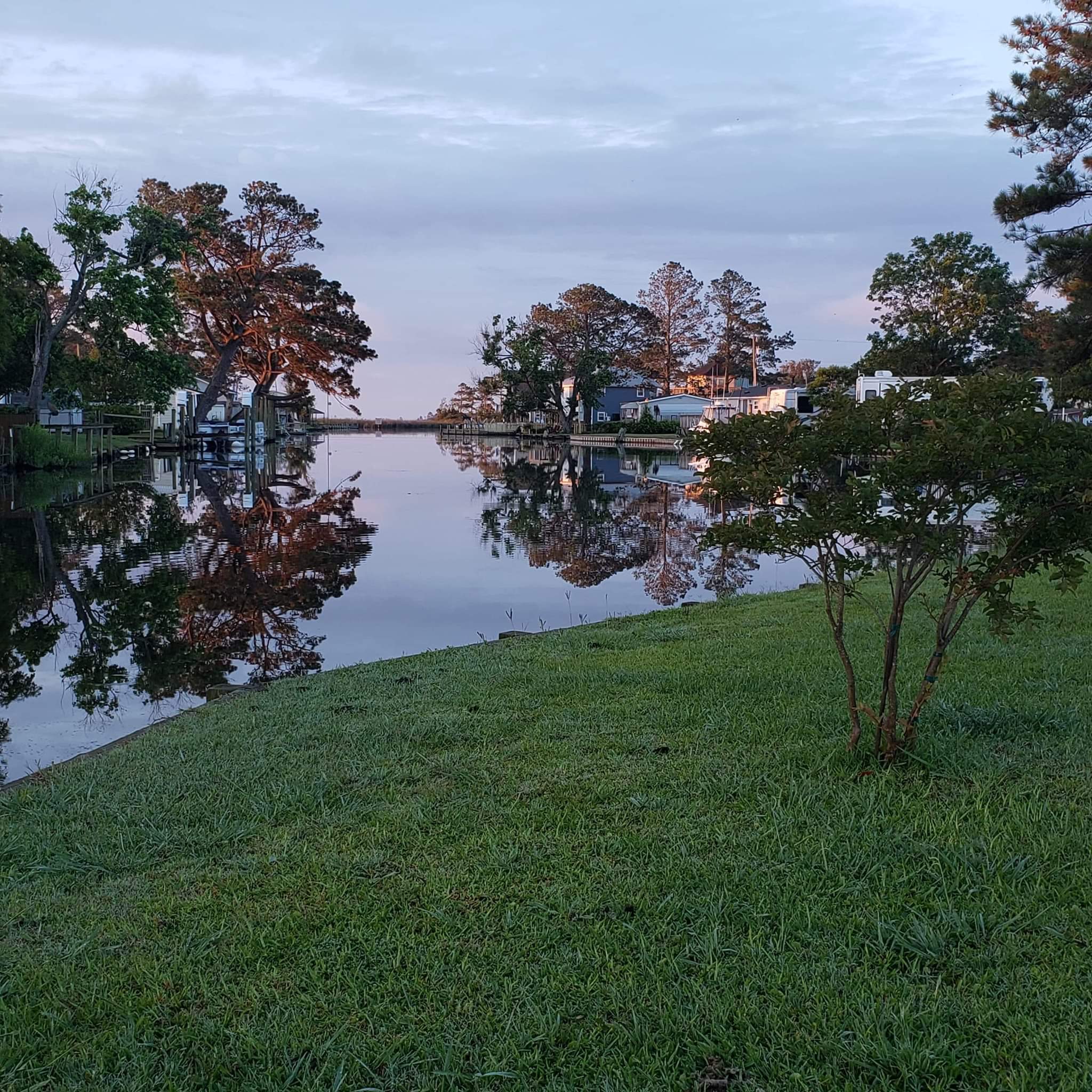 This is a view of the water from your camp site