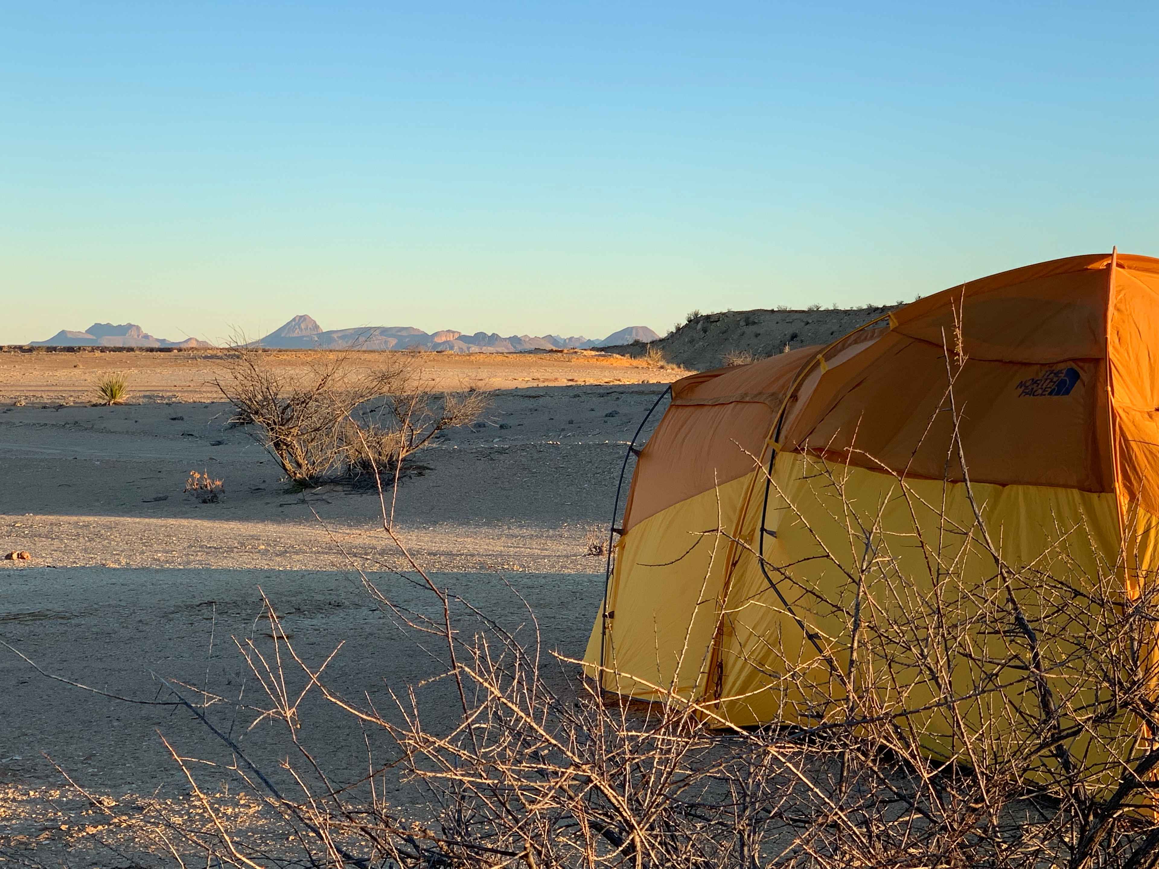 The Corazones viewed from camp