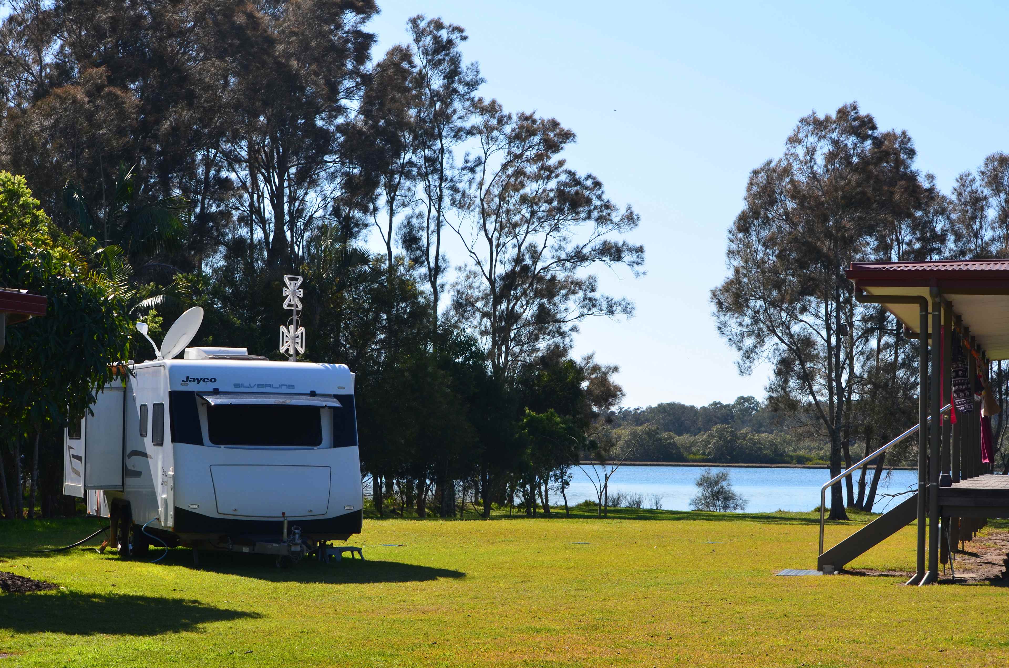 Site located on the flood mound great river view & close to water/power 10 or 15amp.   