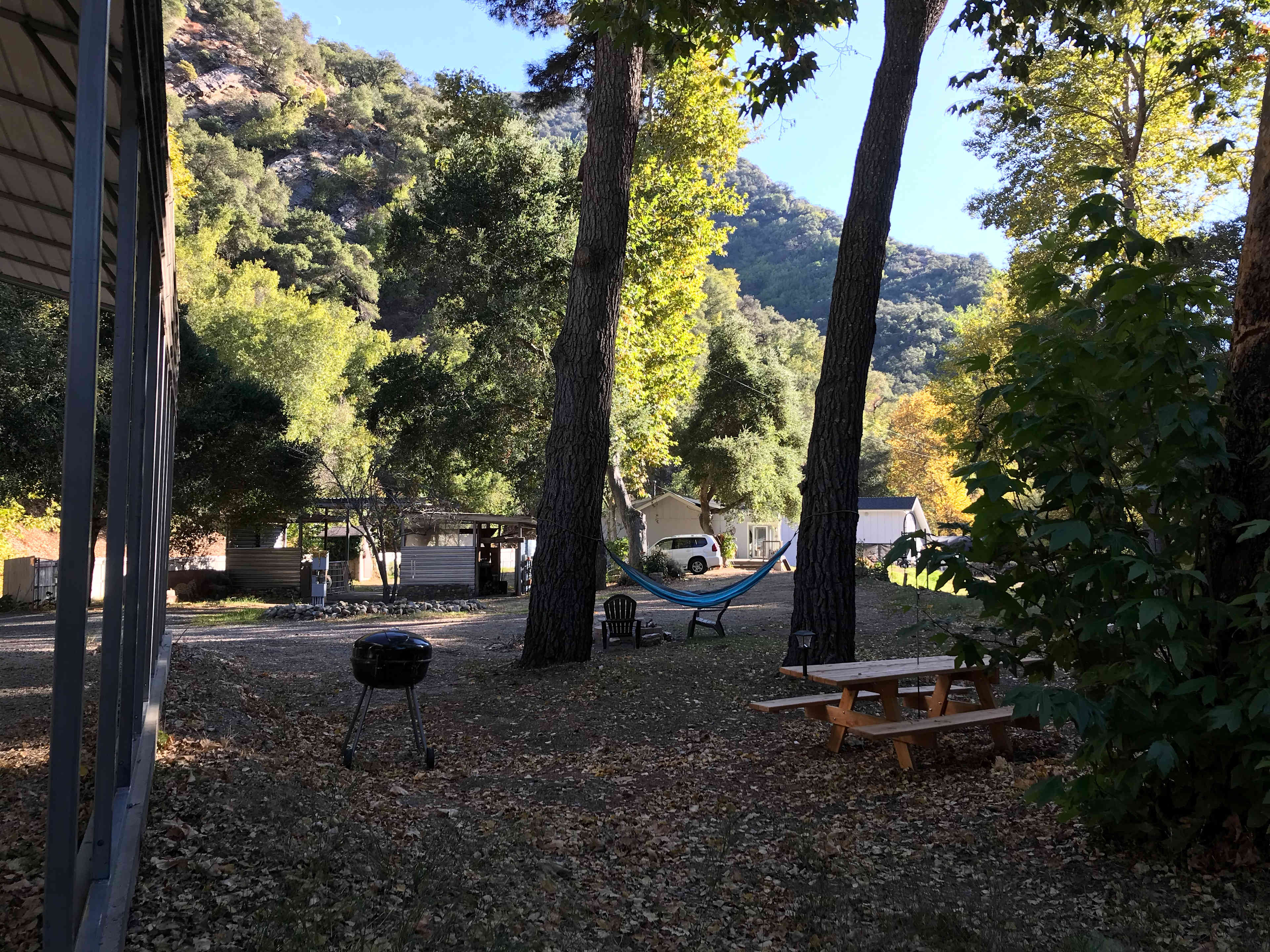 Looking South.  Campsite area in foreground.  