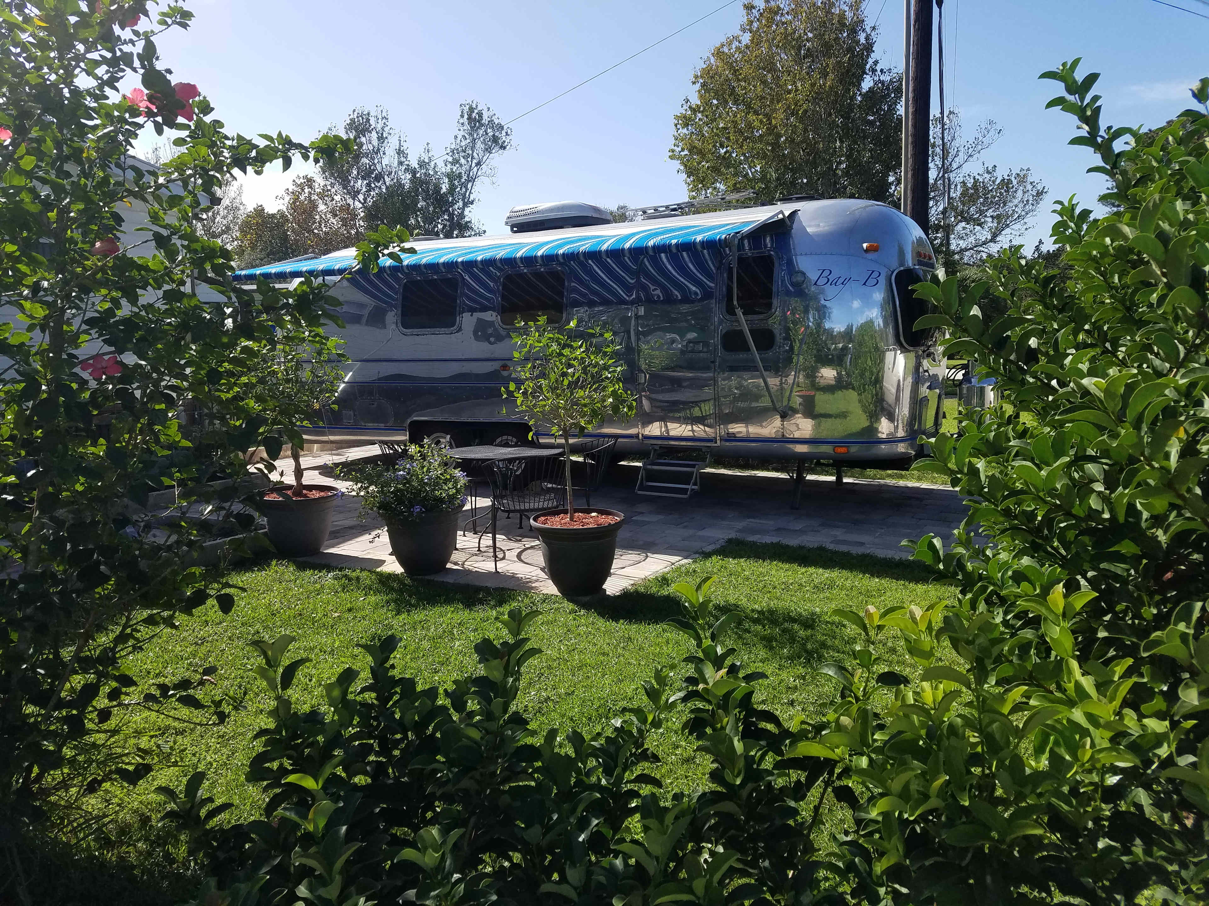 Full hookup pad with patio