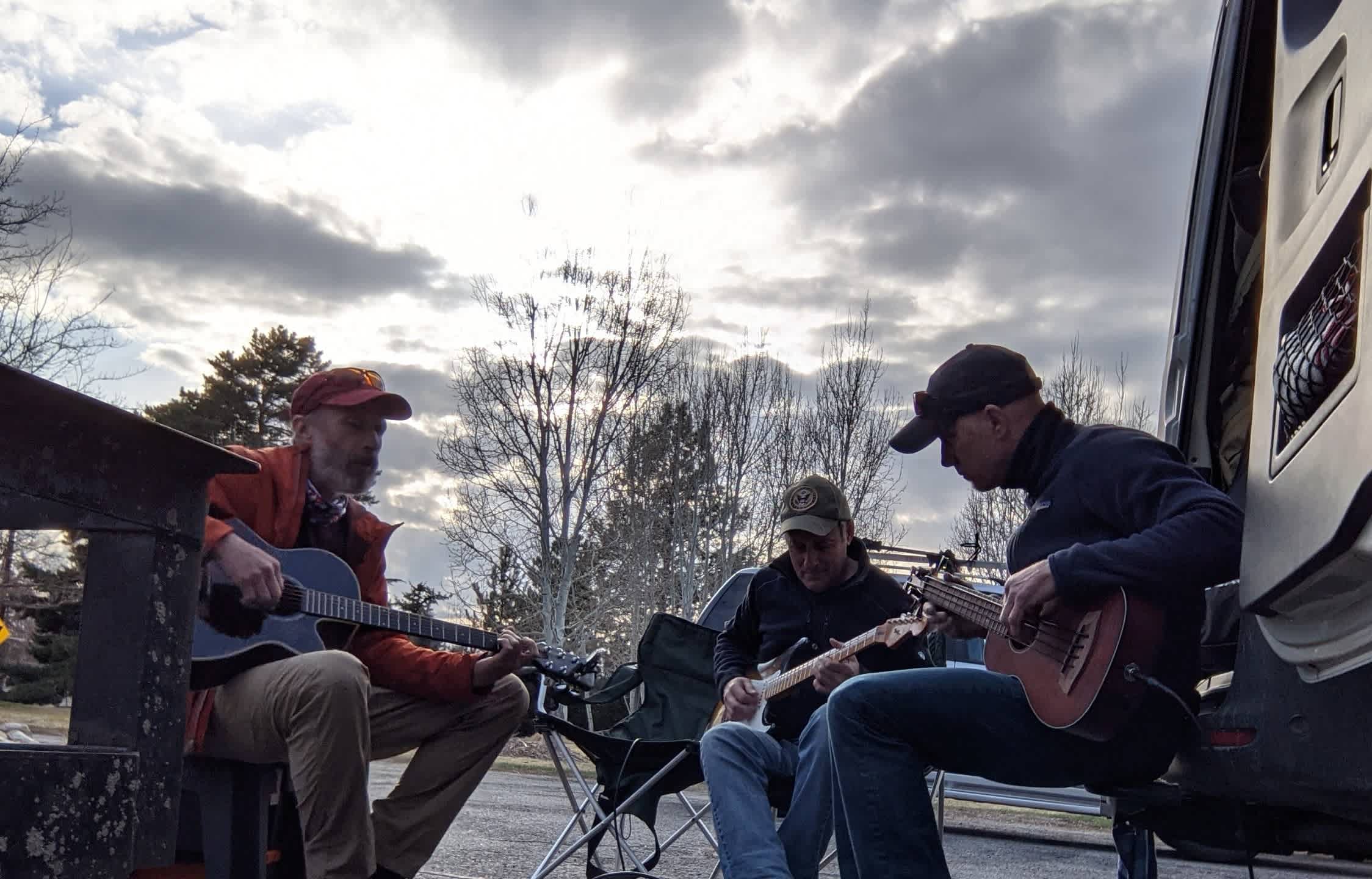 Playing a little music at Kirk's.