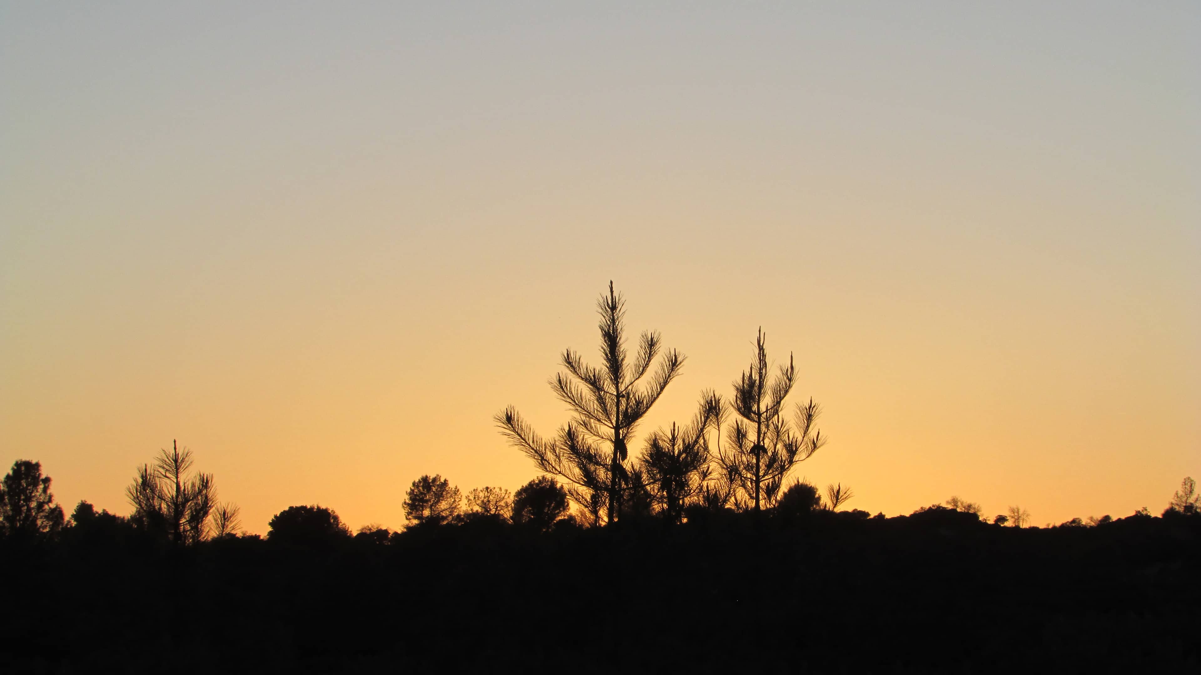 sunset over the mountain