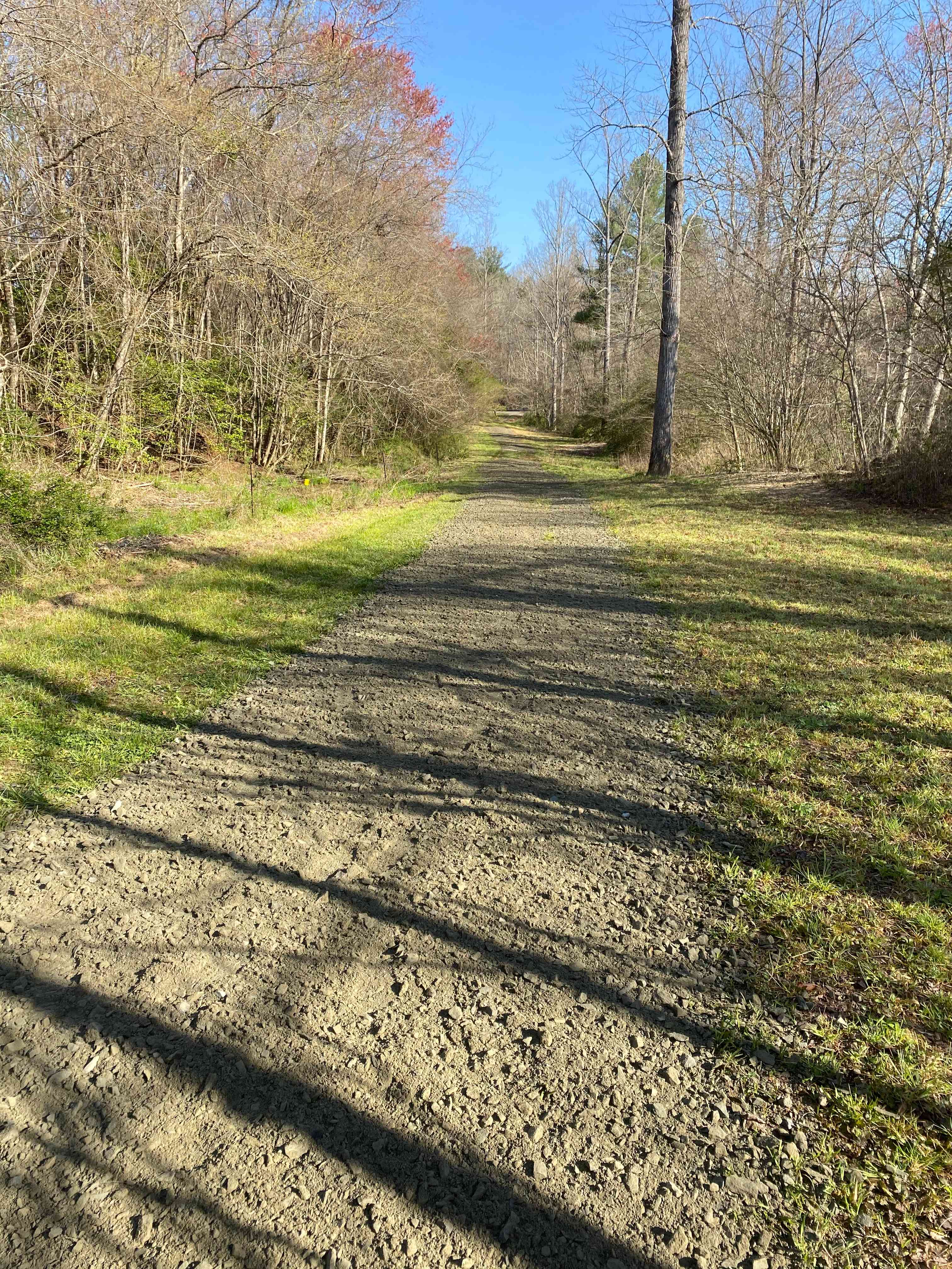 Newly graveled entrance to the campsite for easy in and out! 