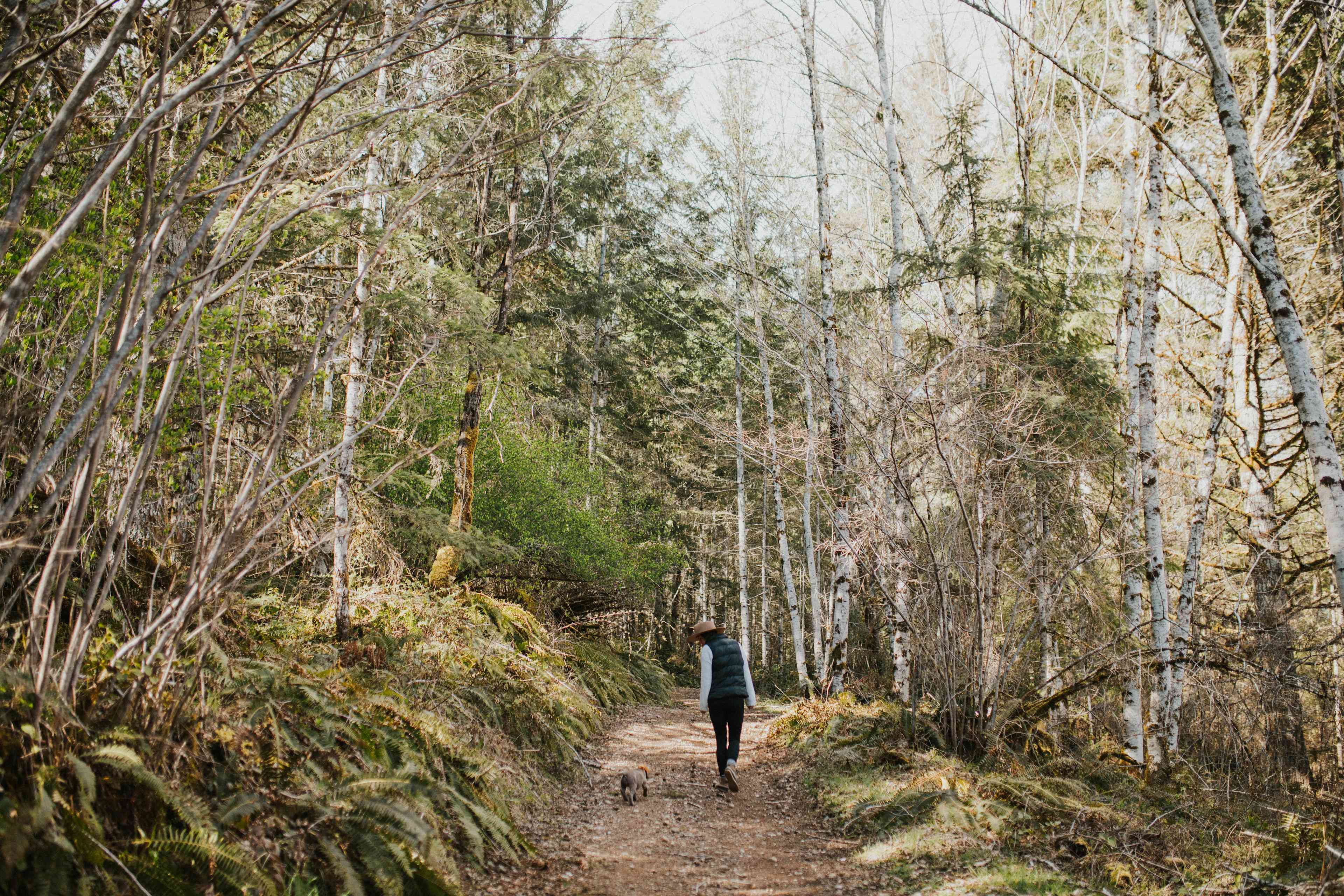 Walking the trail to the farm!