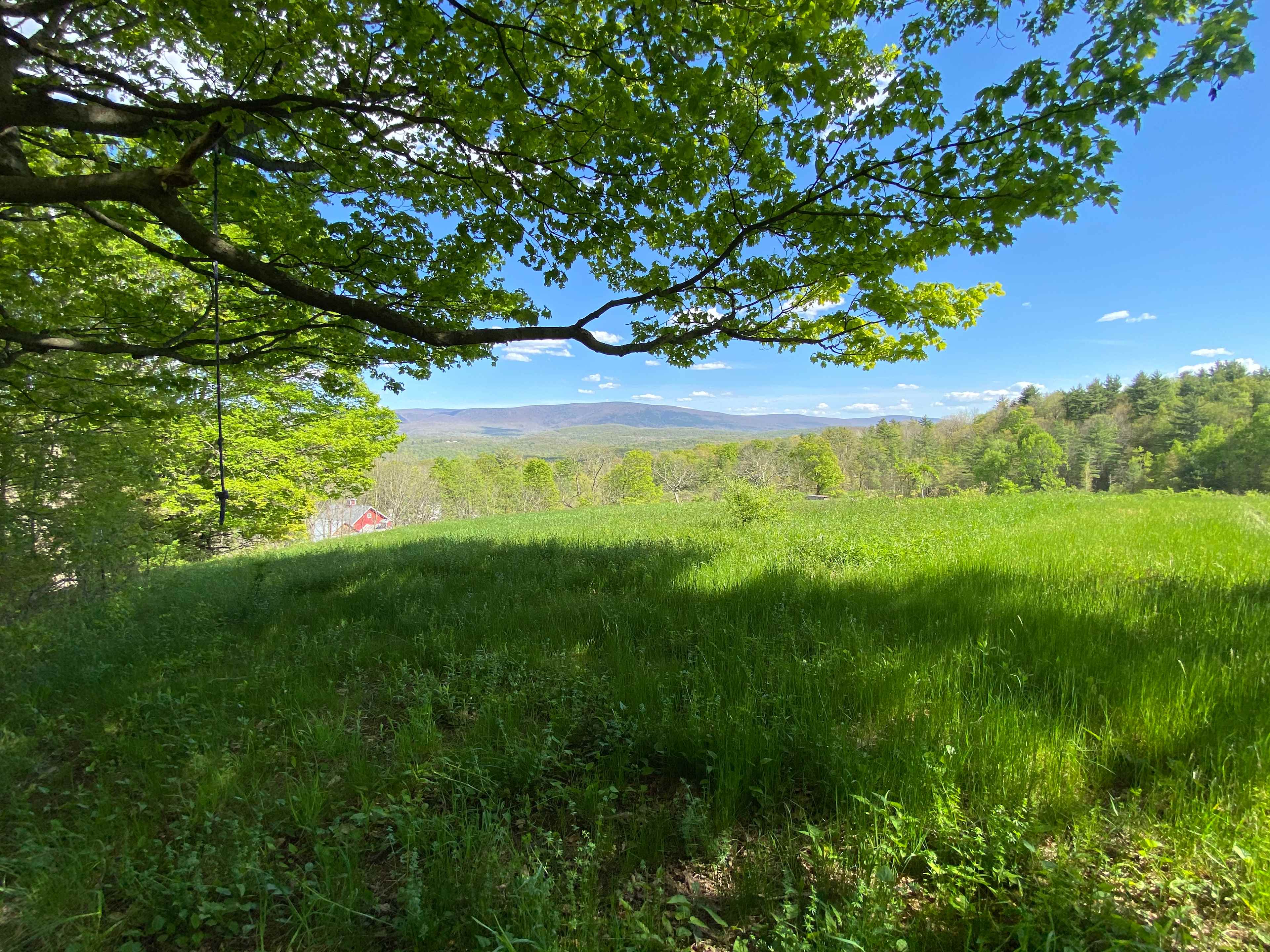 View from the site with the shower