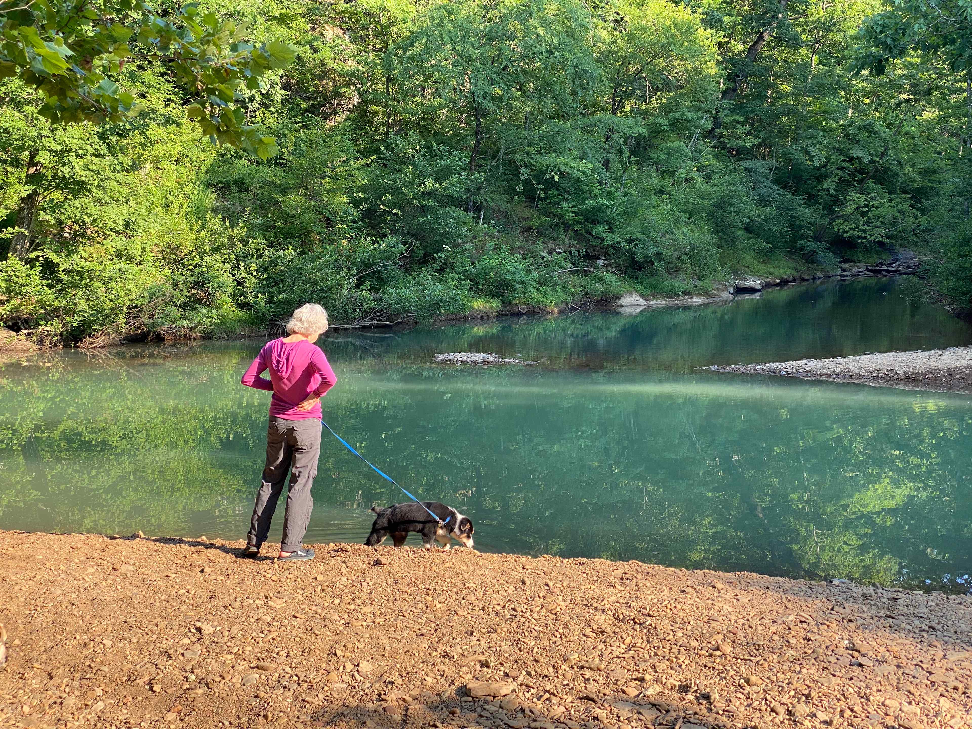 Swimming hole at campsite. A second more private one was 1/4 mile away 