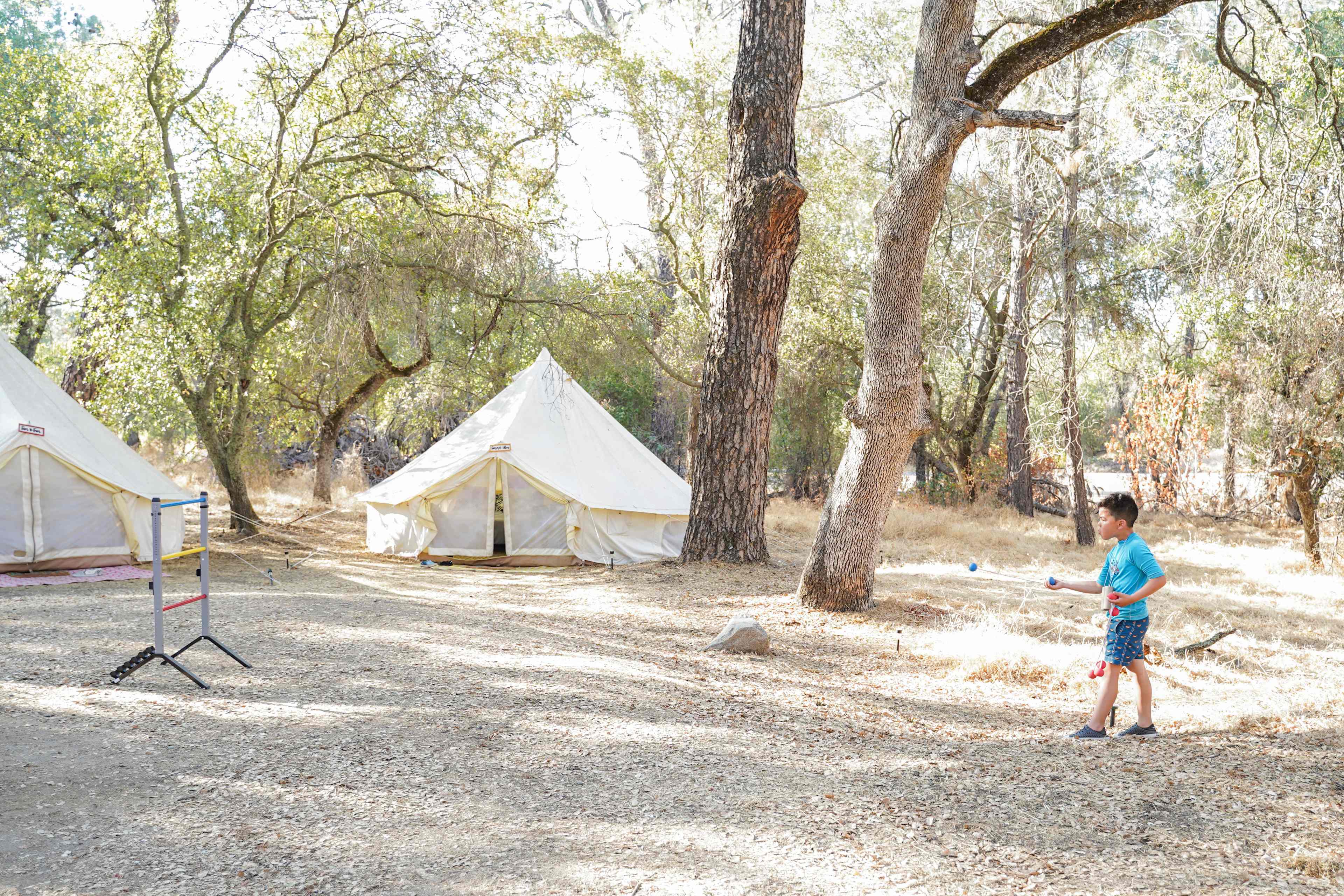 Our boys spent hours playing together right outside our tent.