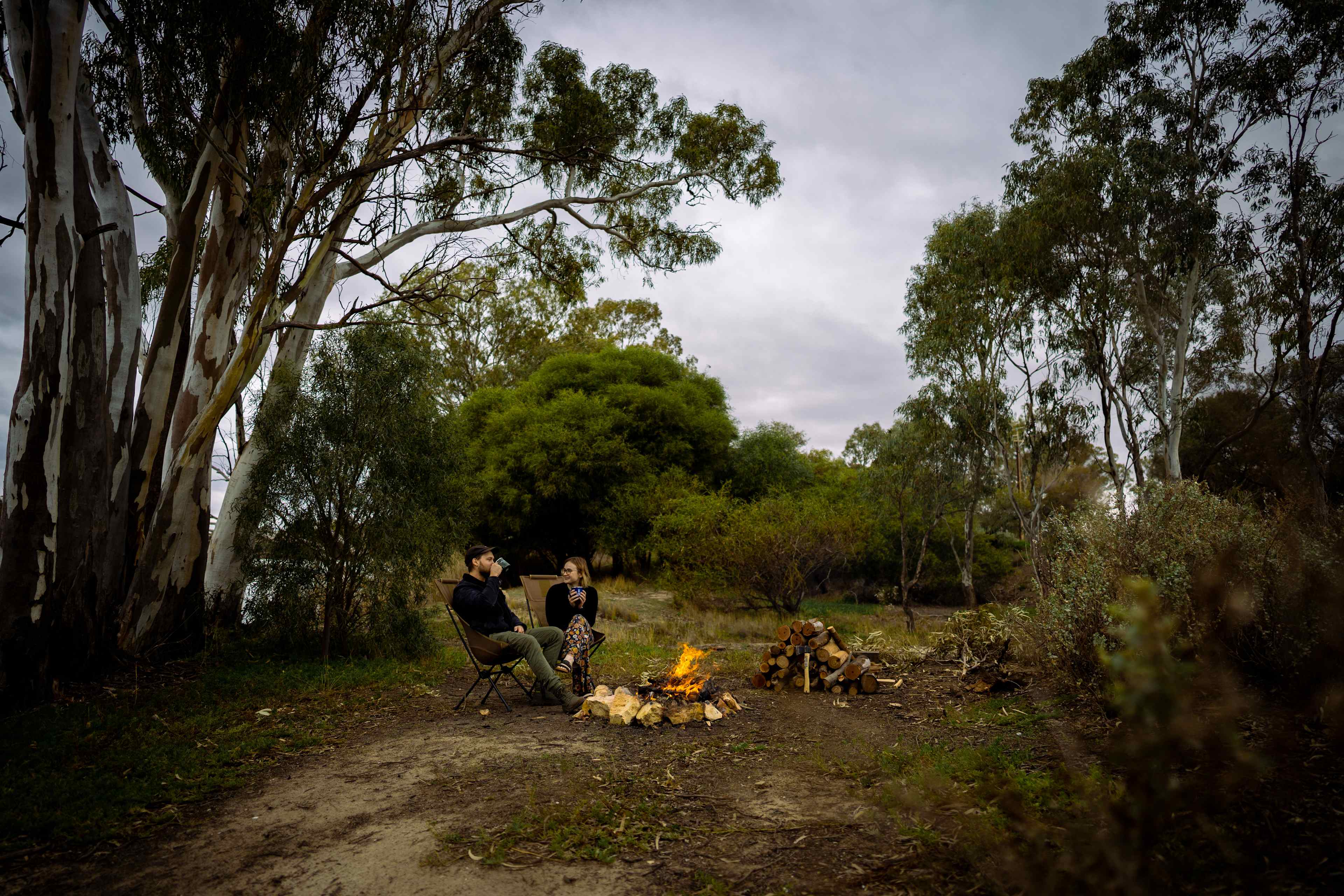 Secluded exclusive river campsite