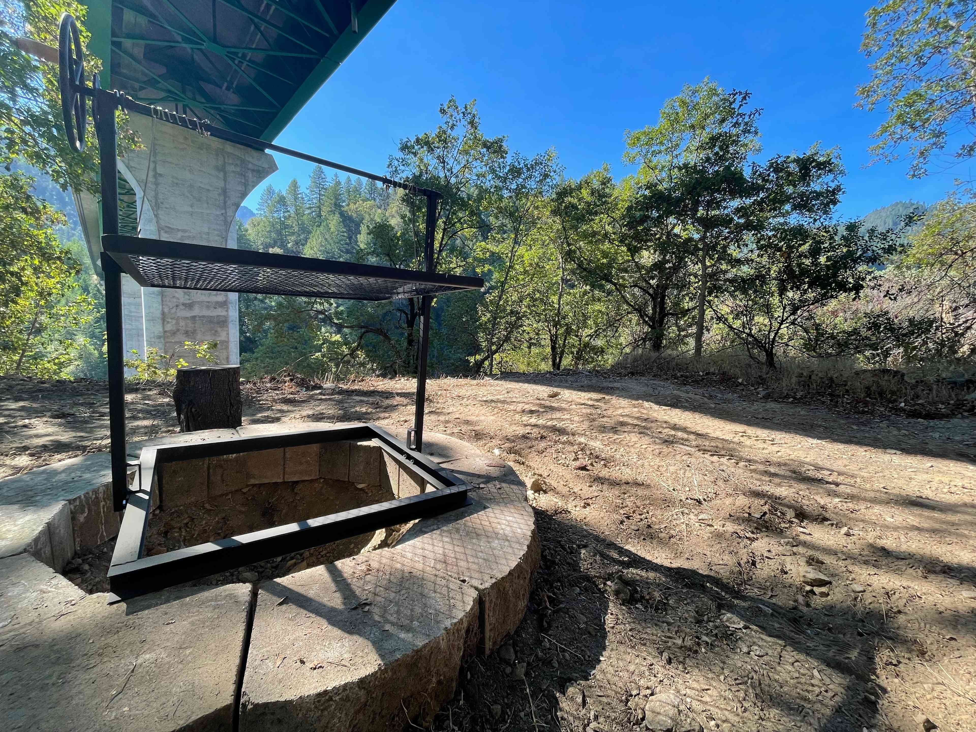 Raining on your camping adventure? Stay dry while chilling by the fire.
