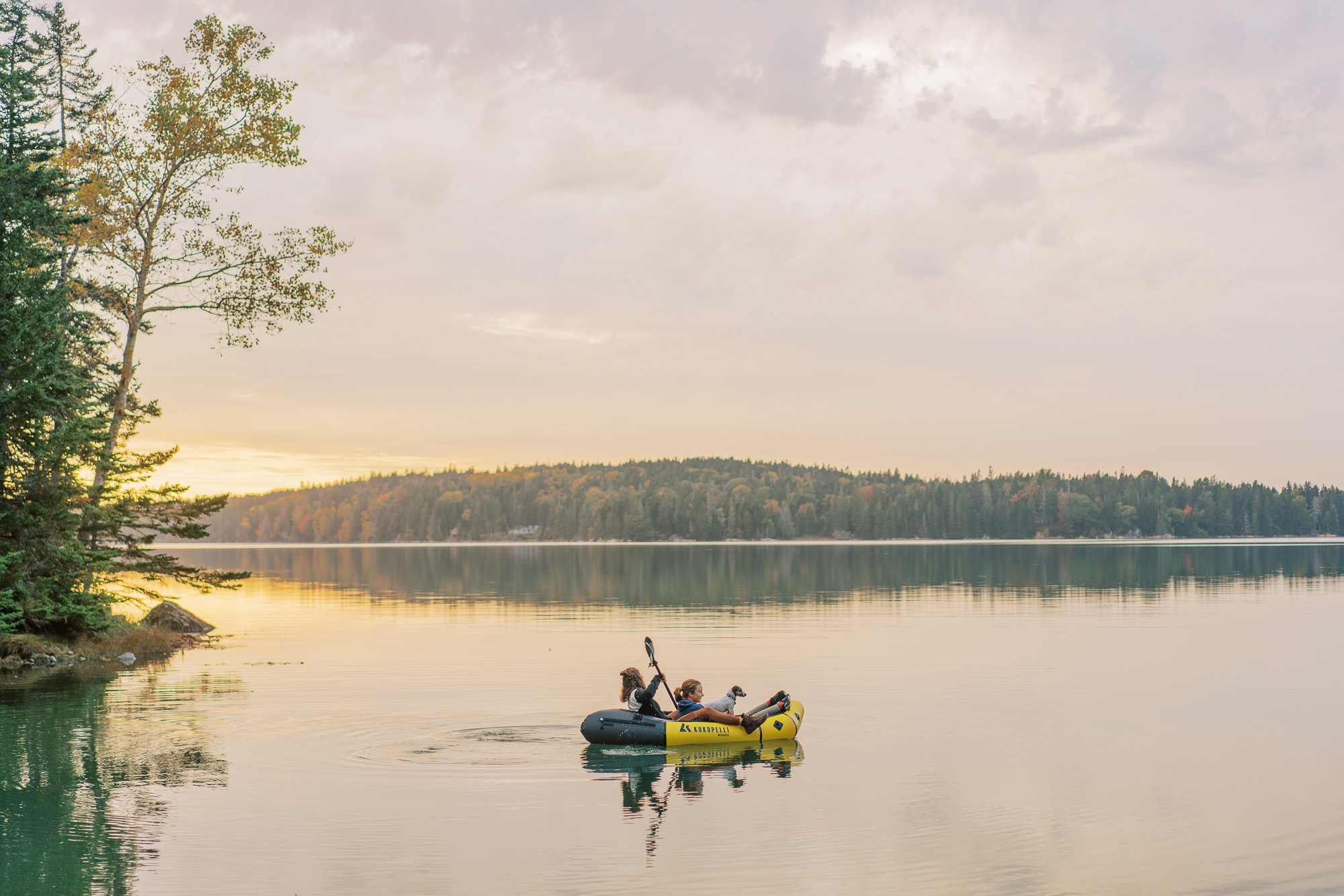 We went out on our packraft to enjoy the bay