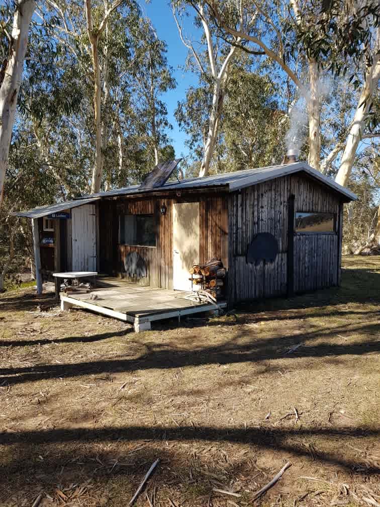 Camping without erecting a tent.