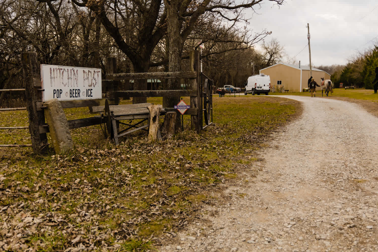 Upon arriving you want to pull into the driveway with the sign and the host will meet you and take you to your site!