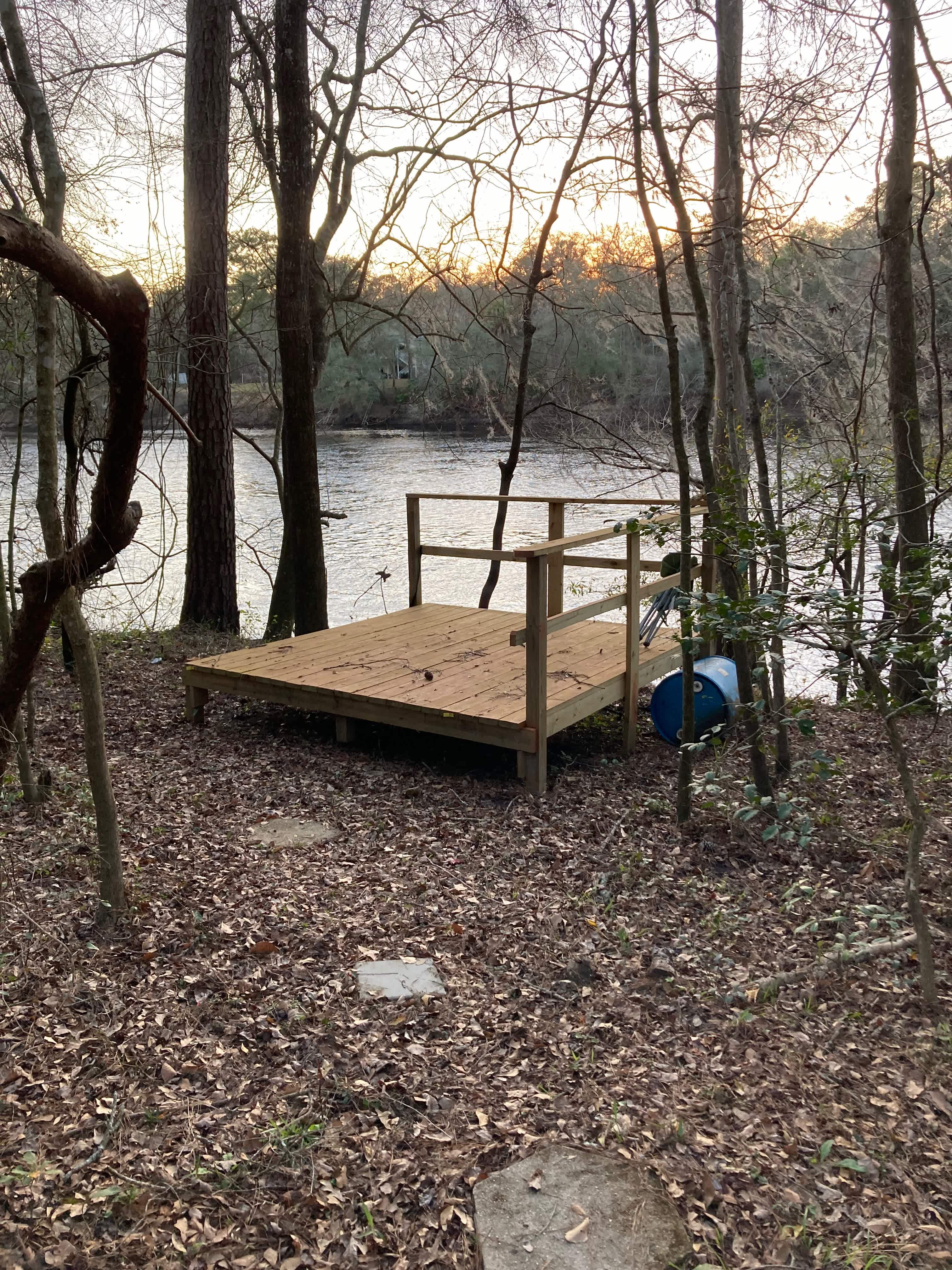 Deck looking over the river