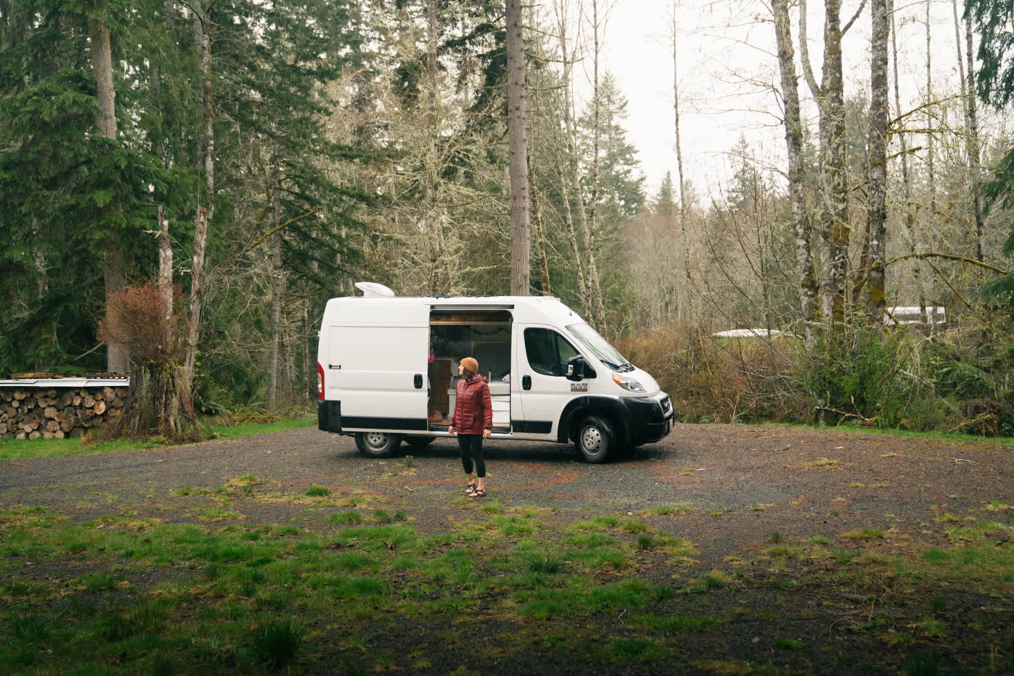 This is the other option for where to park - the big gravel spot would be great for bigger RVs