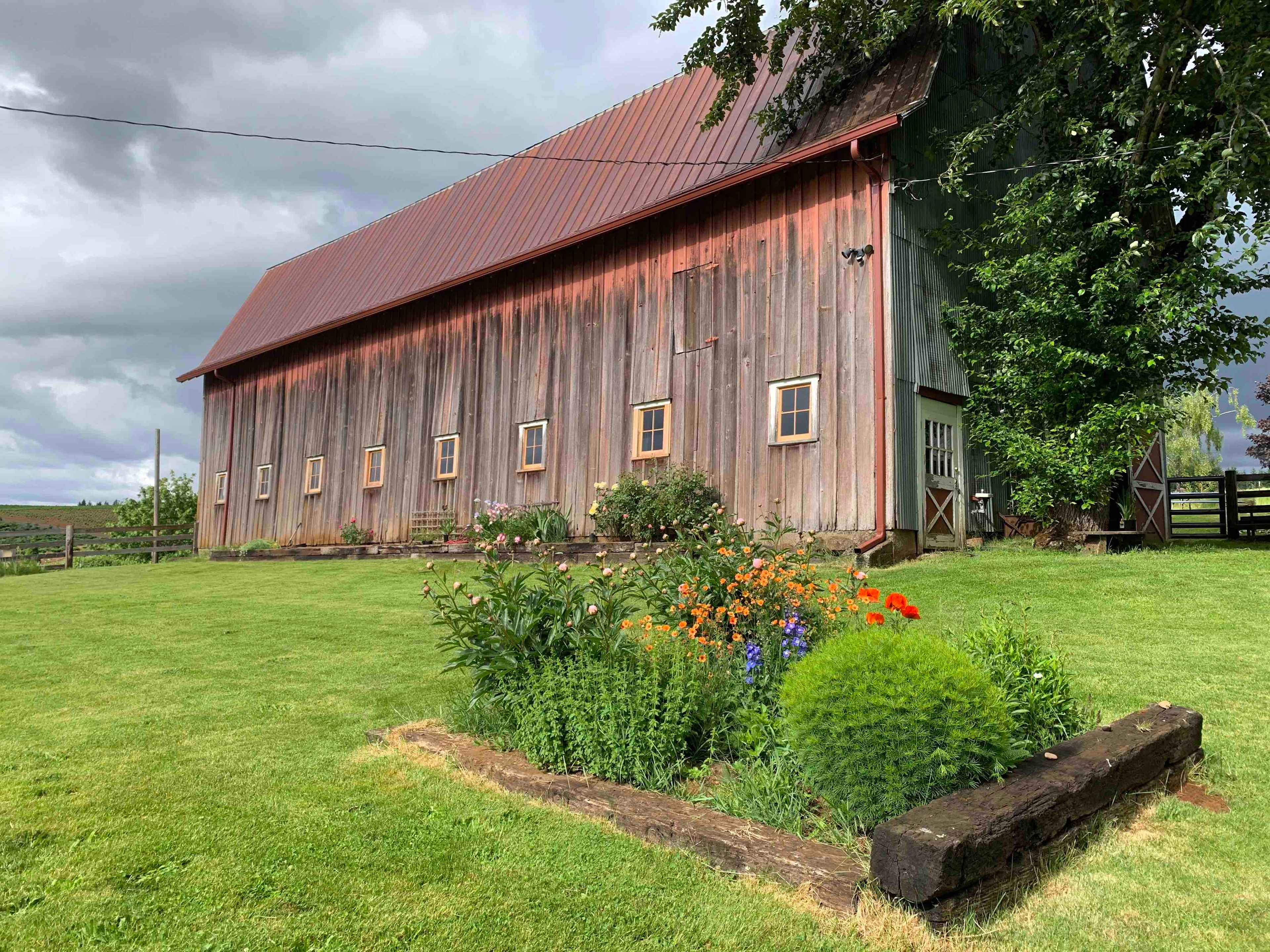 Our historic barn was built in 1915