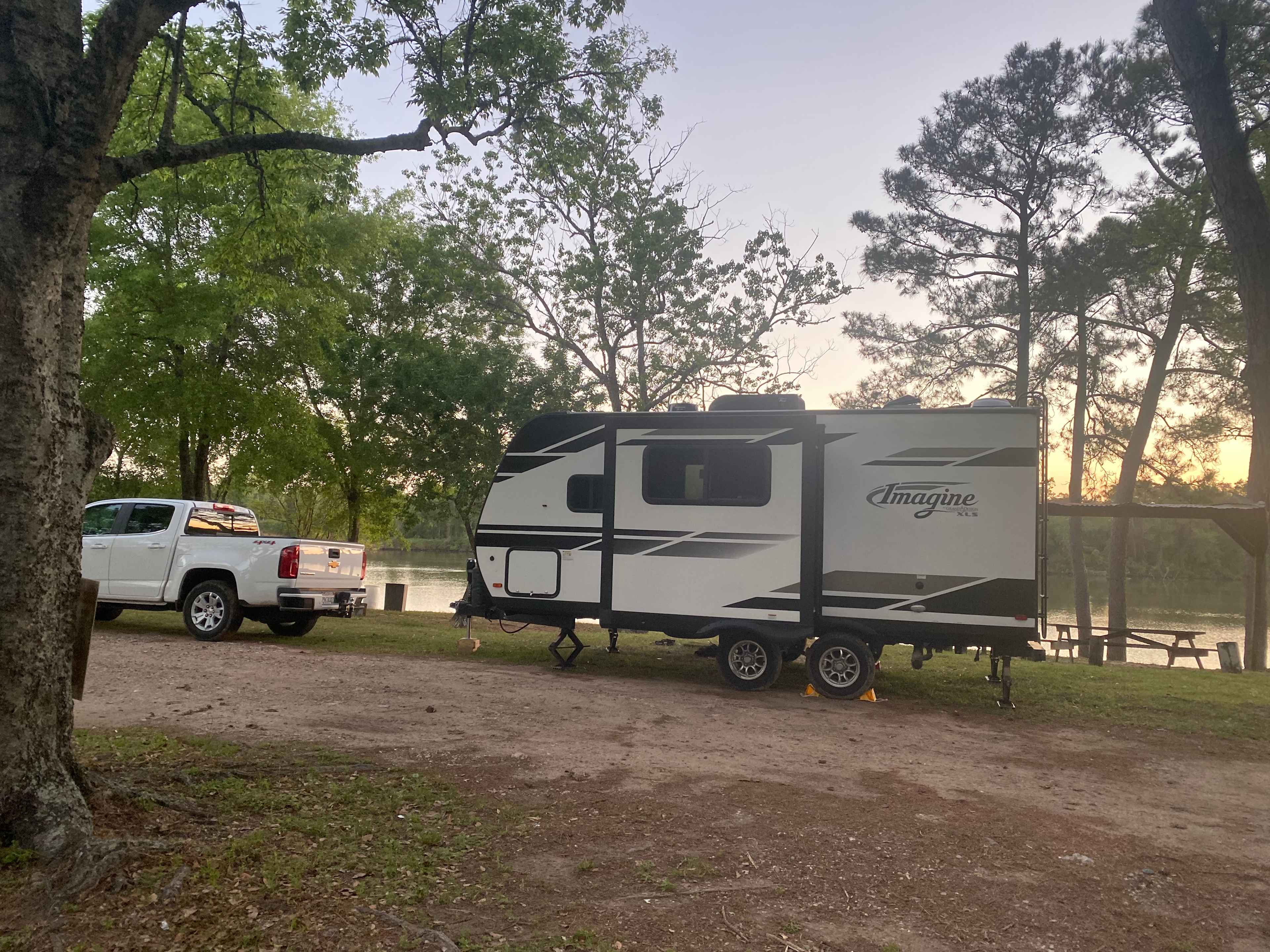 Plenty of room for our 22 ft travel trailer