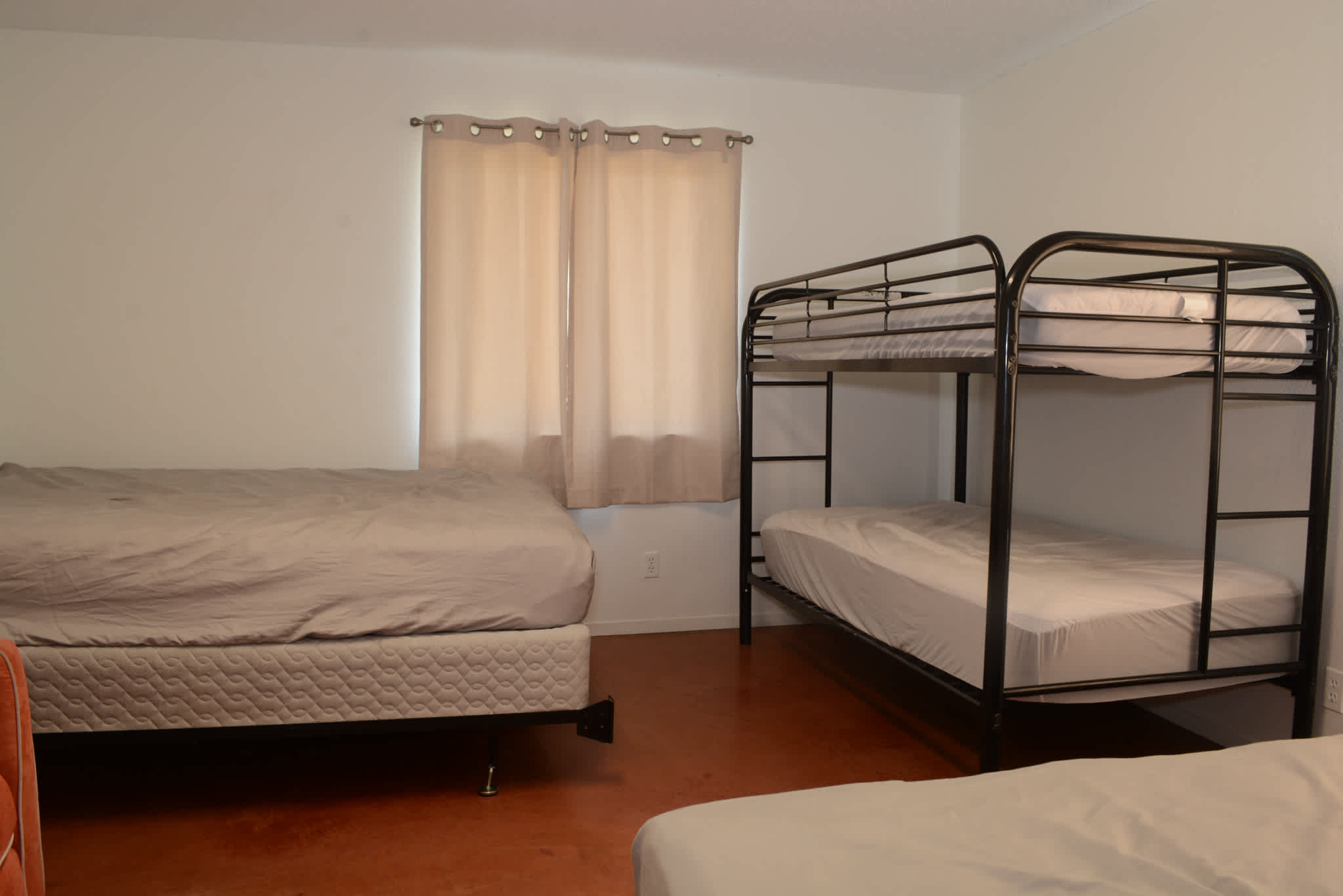 One of the bedrooms in lodge.