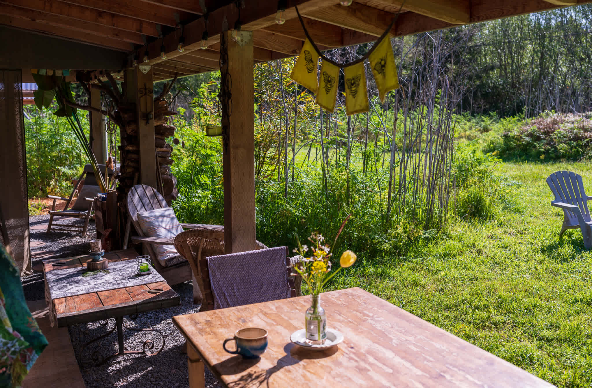 Comfortable outside  lounge area