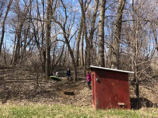 Toilet room and swing